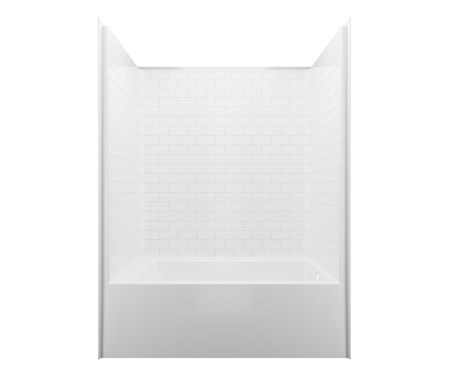 6042stt Acrylx Alcove One Piece Tub Shower In view 3