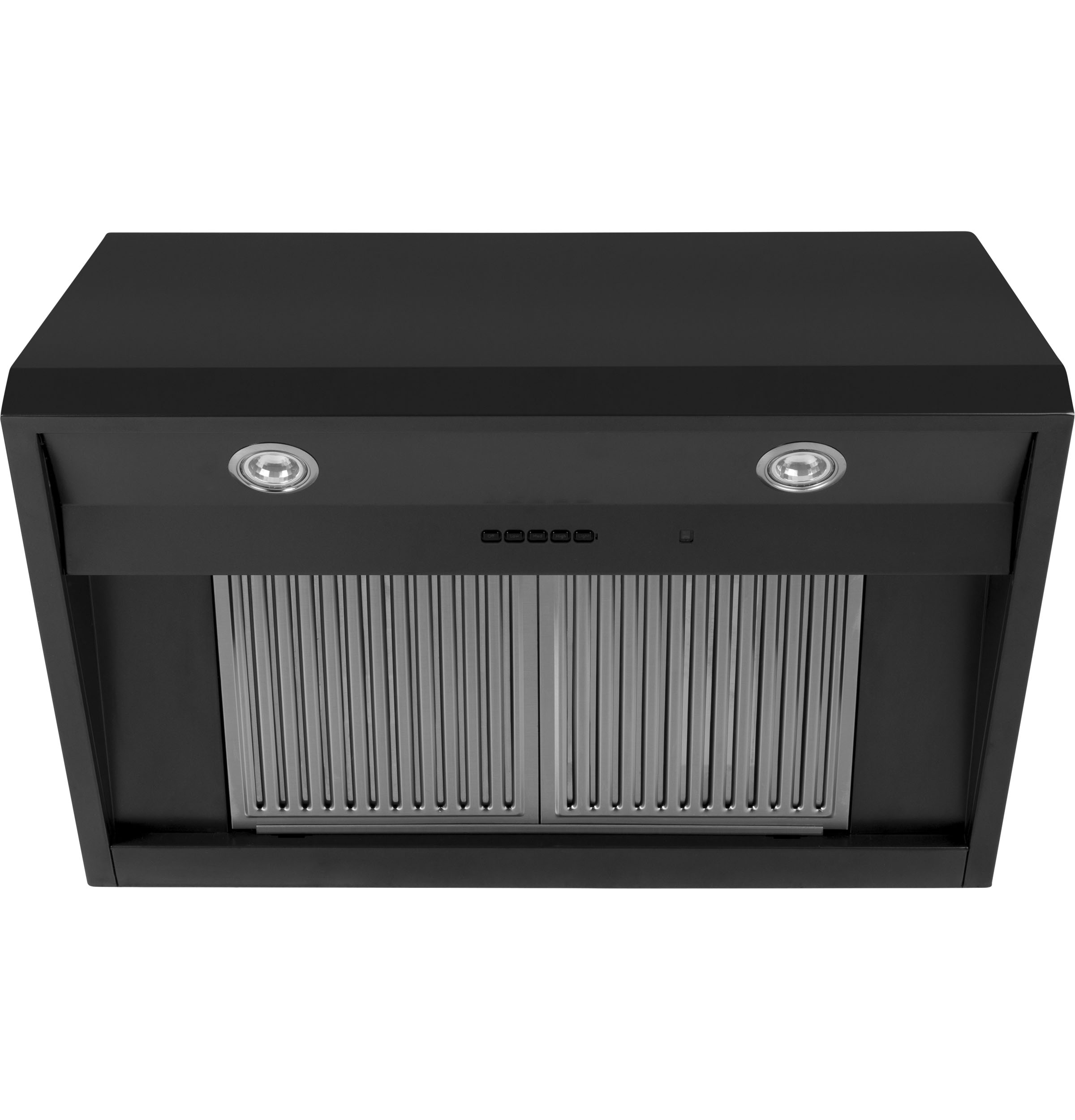 Café™ 36" Matte Black Wall Mounted Commercial Range Hood view 2
