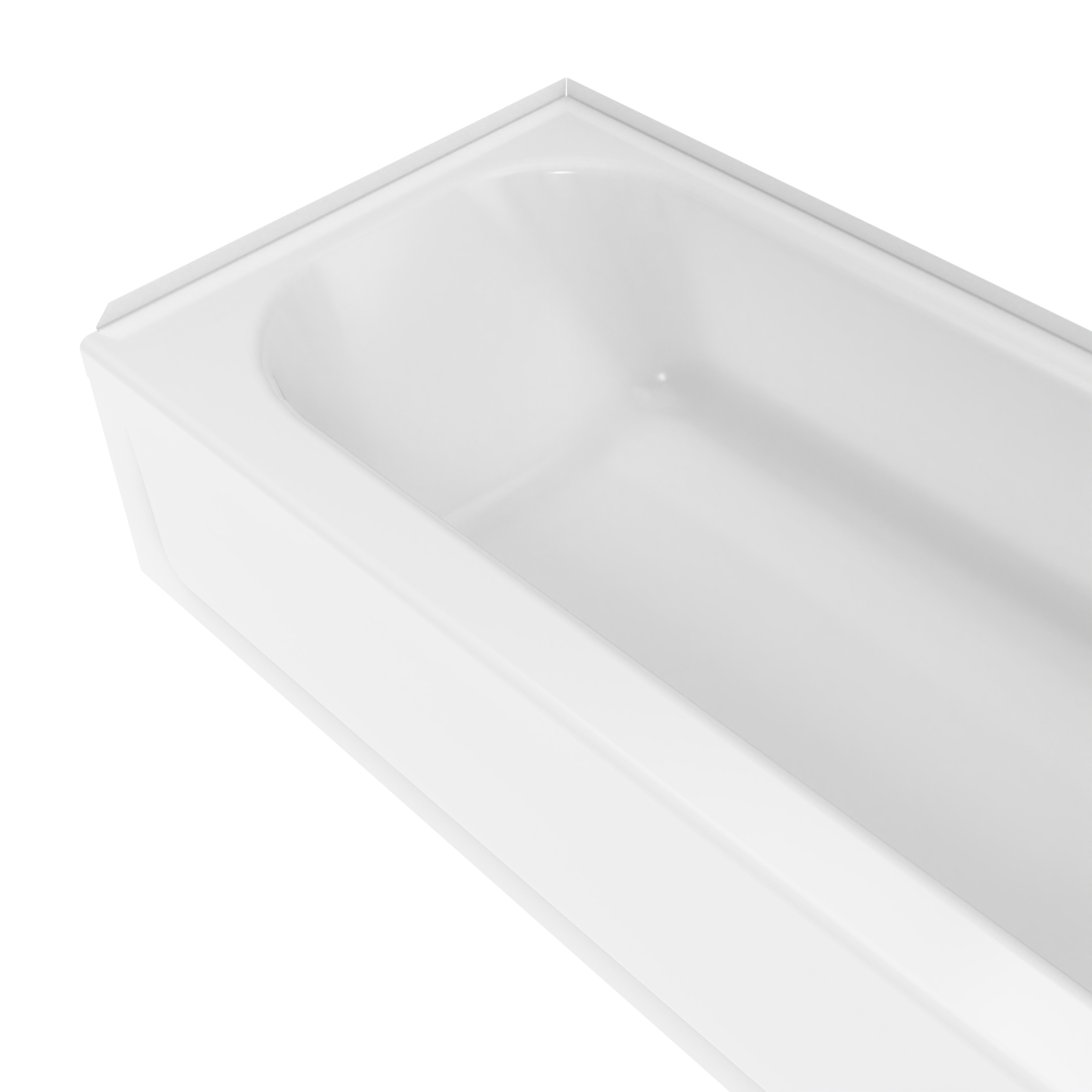 Aloha 6030 Porcelain Enamel Alcove Bathtub In view 9