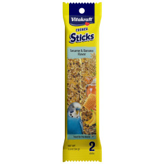 Image of Vitakraft Crunch Sticks Parakeet Treat Sesame & Banana Flavor – 2 Sticks