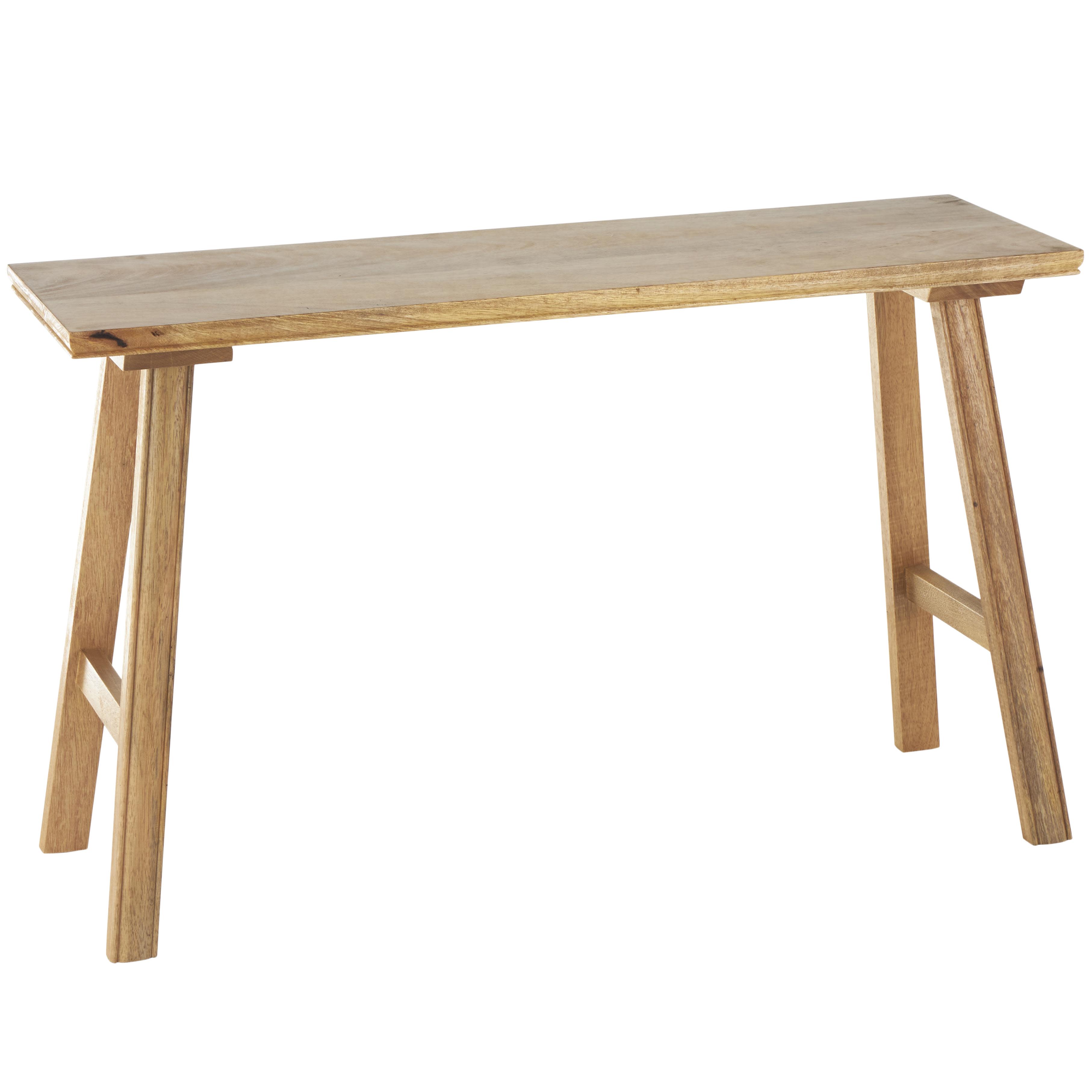Brown Mango Wood  Handmade Traditional Home Bench, 42" x 13" x 26"