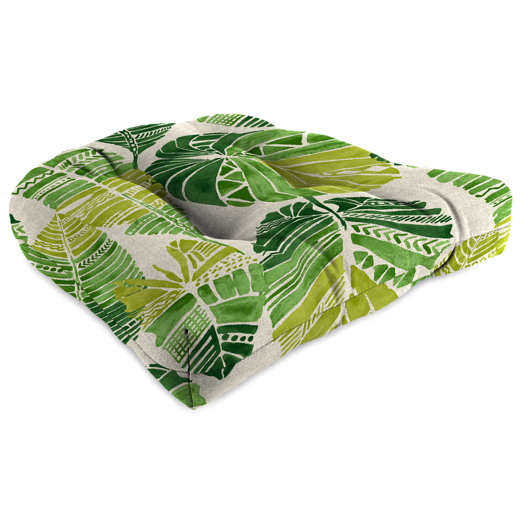 New Tufted Outdoor Patio Wicker Chair Seat Cushion 19", Fade and Stain Resistant - Picture 12 of 13