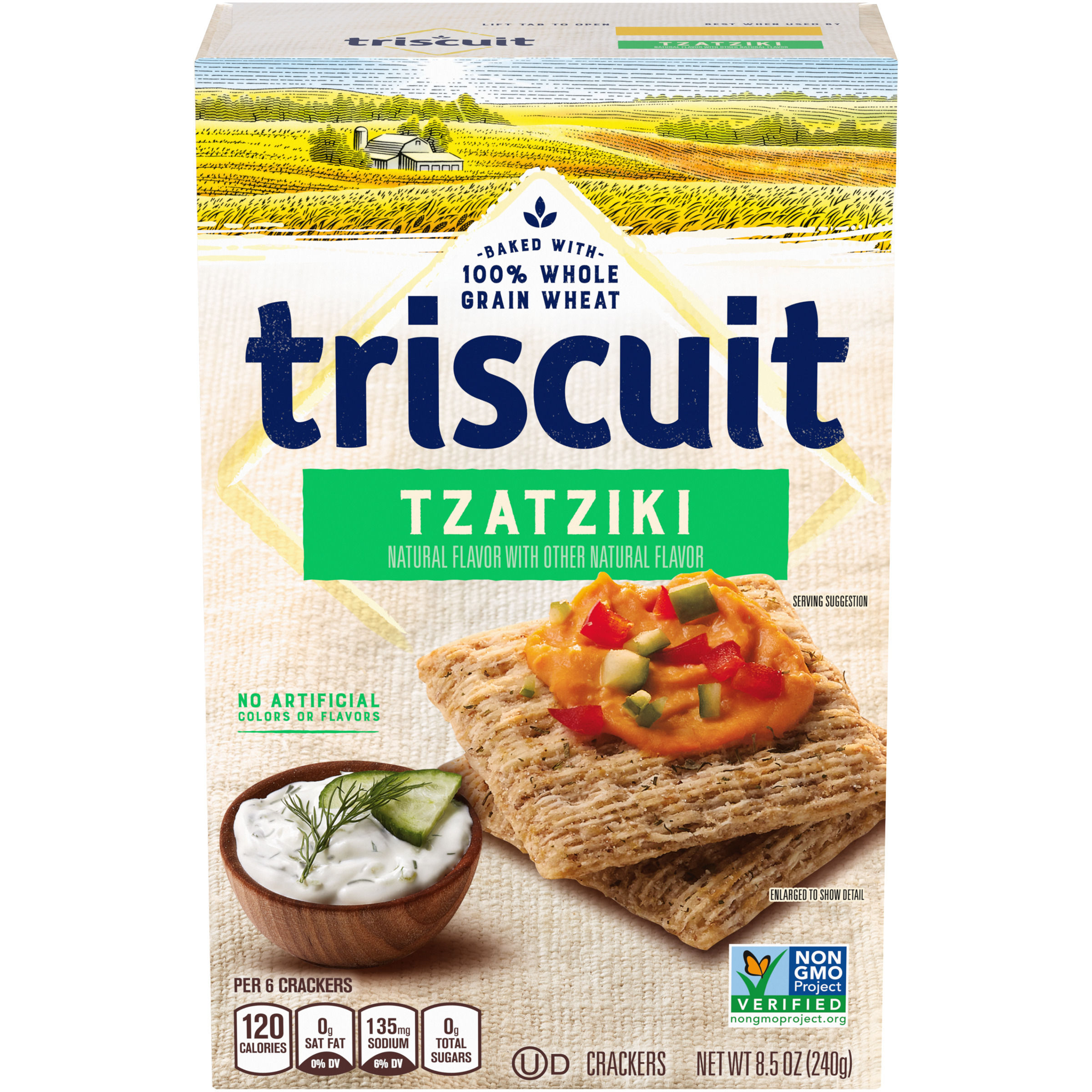Triscuit Tzatziki Whole Grain Wheat Crackers, 8.5 oz
