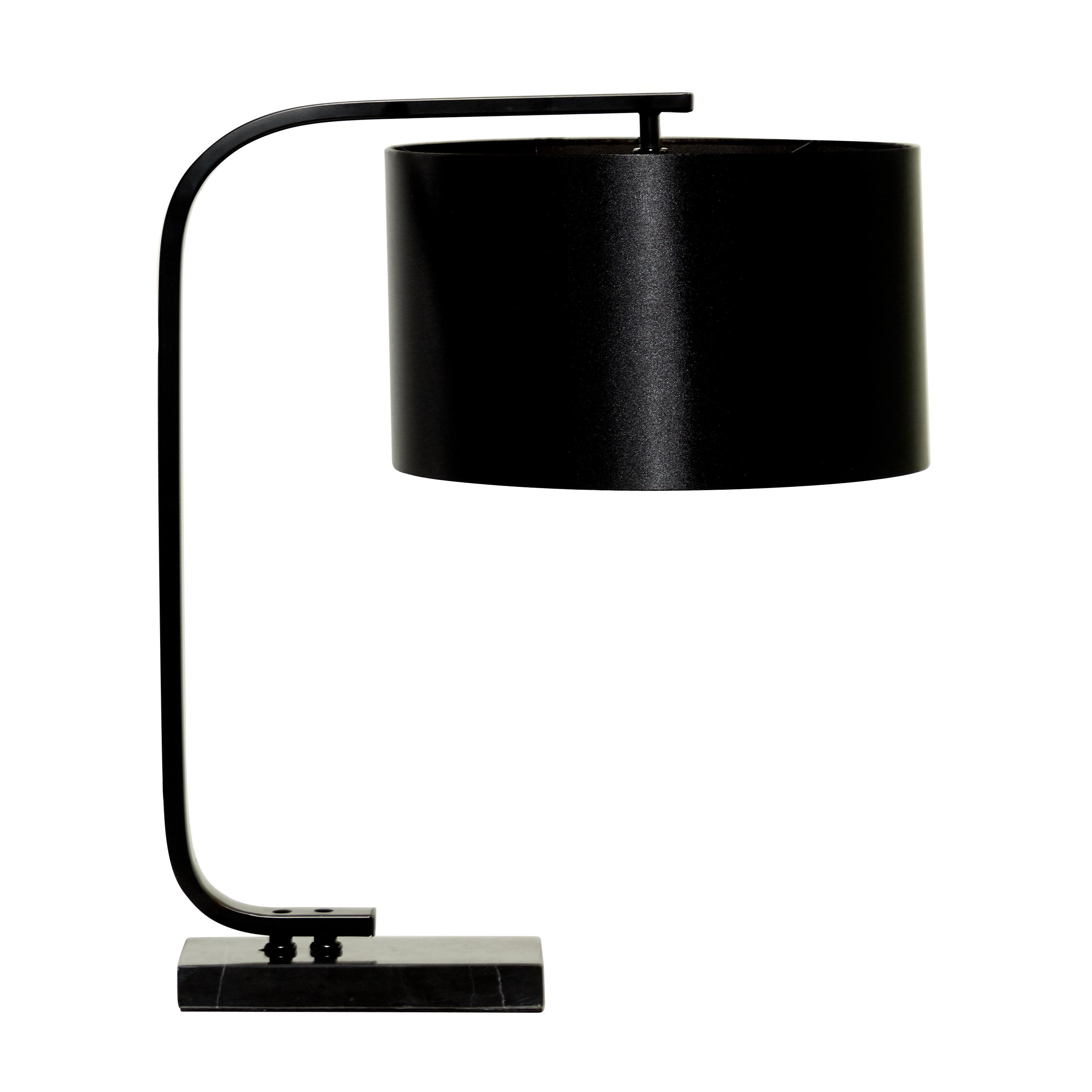 Black Metal  Room Desk Lamp, 12" x 18" x 22"