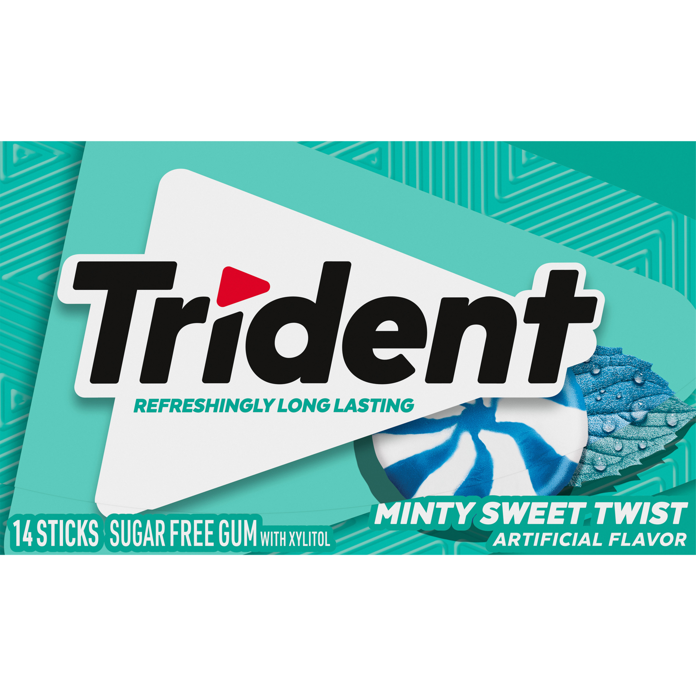 Trident Minty Sweet Twist Sugar Free Gum, 12 Packs of 14 Pieces (168 Total Pieces)-3