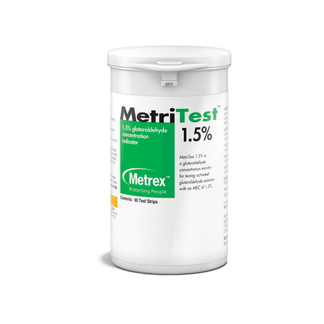 MetriTest™ Test Strips, 1.5%, 60 Strips/Bottle, 2 Bottles/Case - 120 Strips/Case