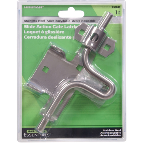 Hardware Essentials Slide Action Gate Latches Stainless Steel