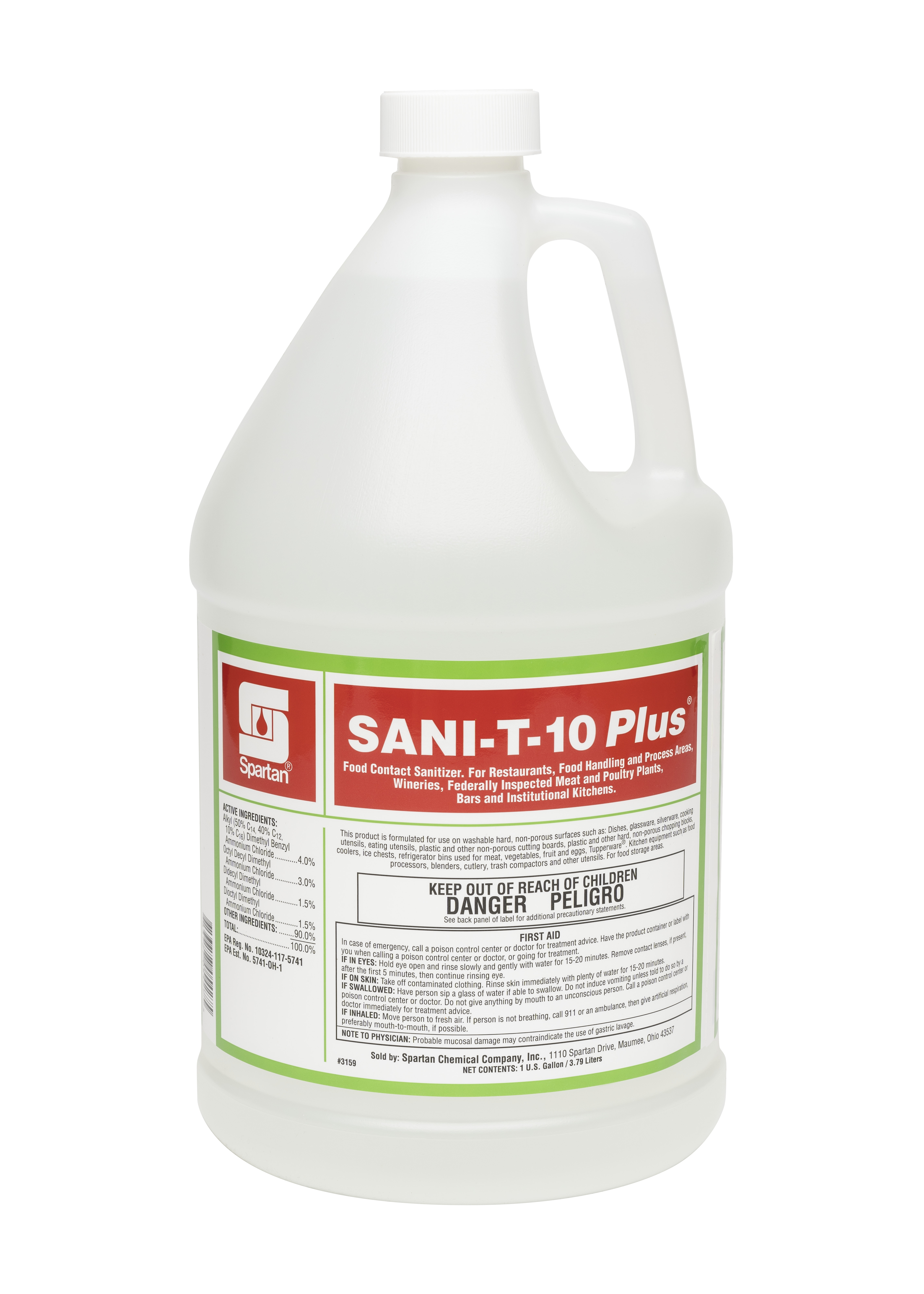 Spartan Chemical Company Sani-T-10 Plus, 1 GAL 4/CSE