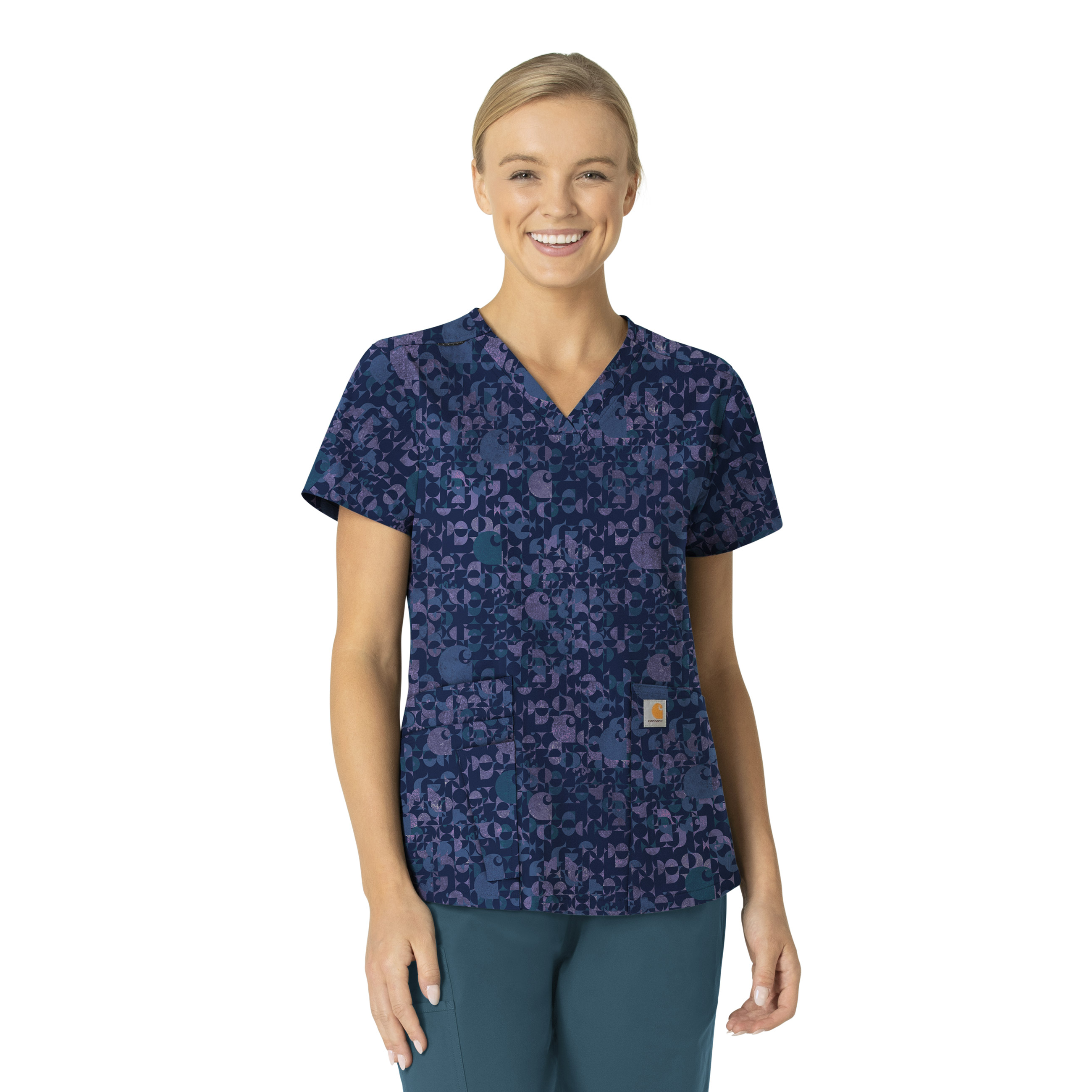 Carhartt Prints Women‘s V-Neck Print Scrub Top-Carhartt