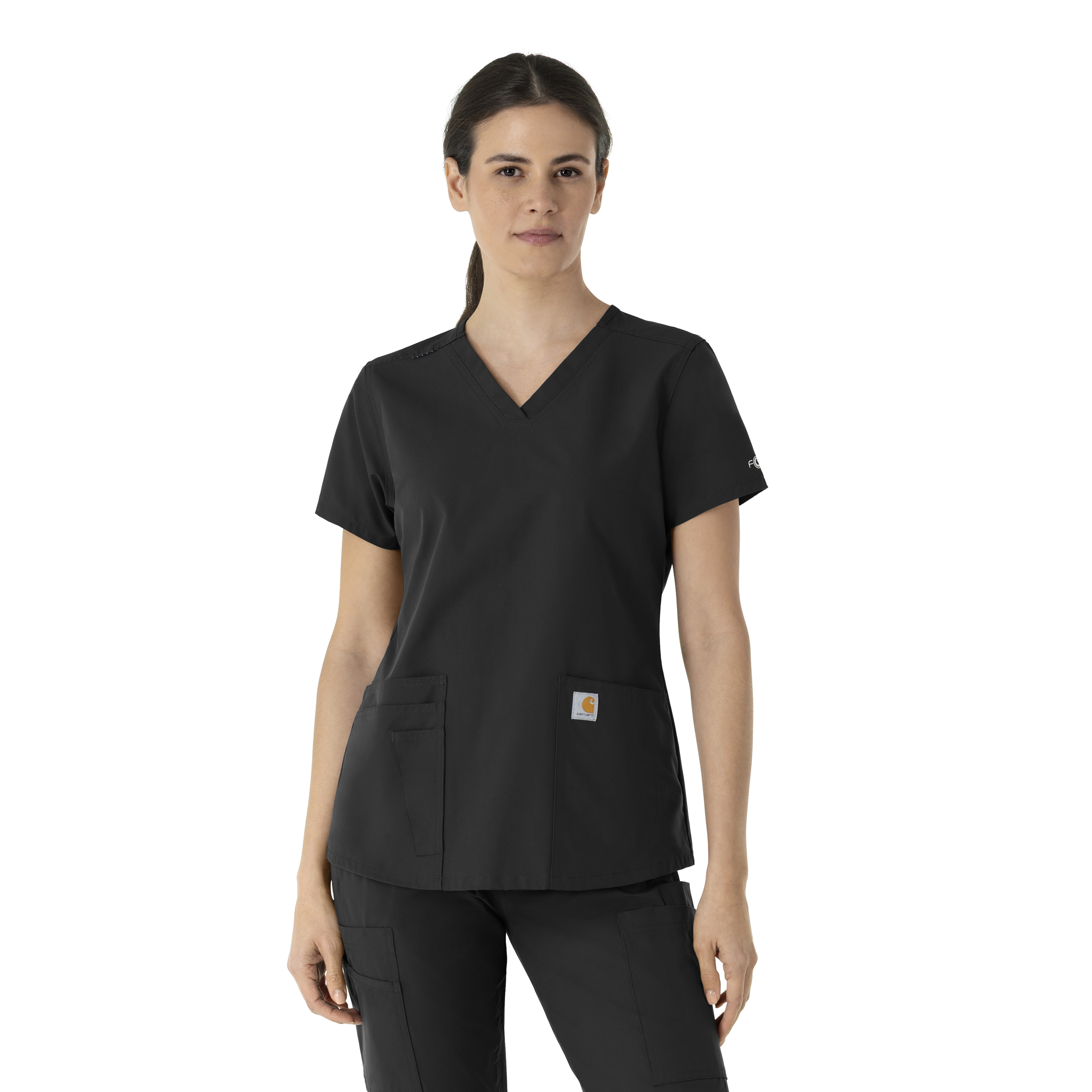Force Essentials Women&#8216;s V-Neck Scrub Top-Carhartt