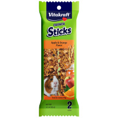 Image of Vitakraft Crunch Sticks Guinea Pig Treat Apple & Orange Flavor – 2 Sticks