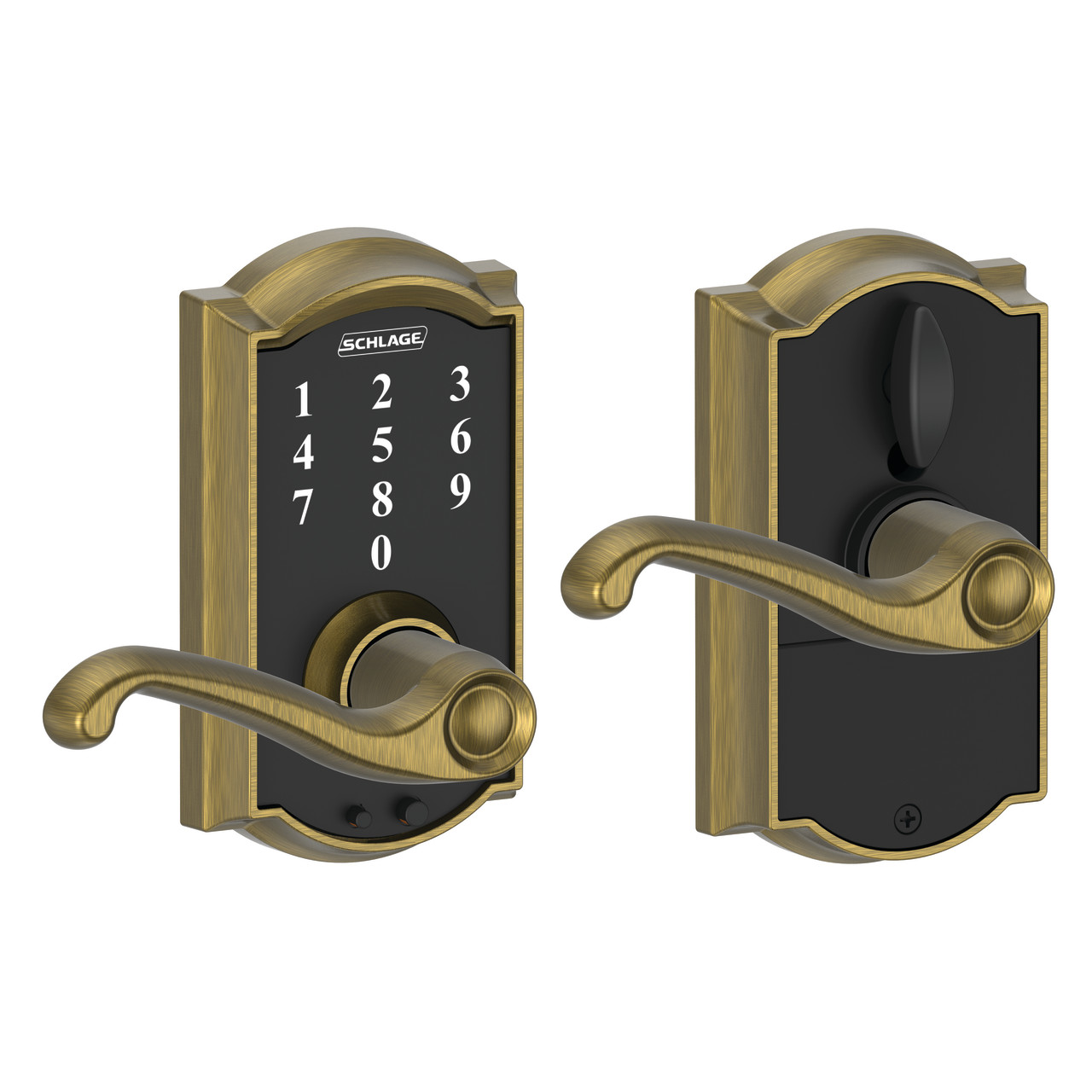 Schlage Touch™ Keyless Touchscreen Lever with Flair Lever