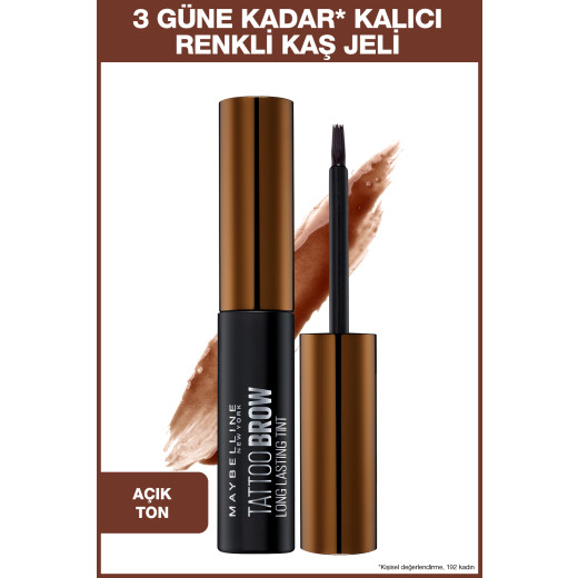 maybelline new york tattoo brow geçici kaş dövmesi - açık ton