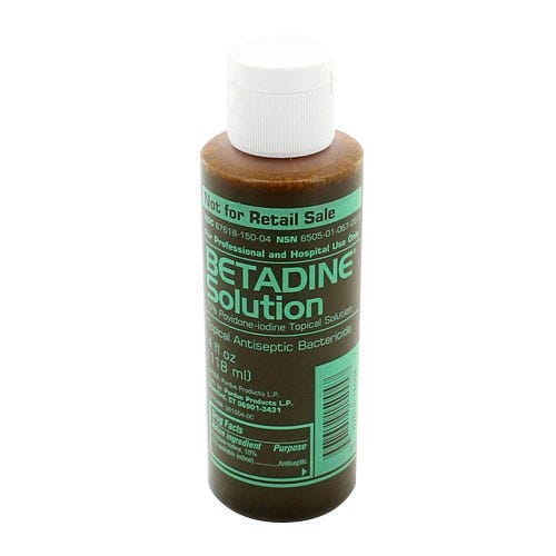 Betadine® Topical Solution, 4 oz Bottle