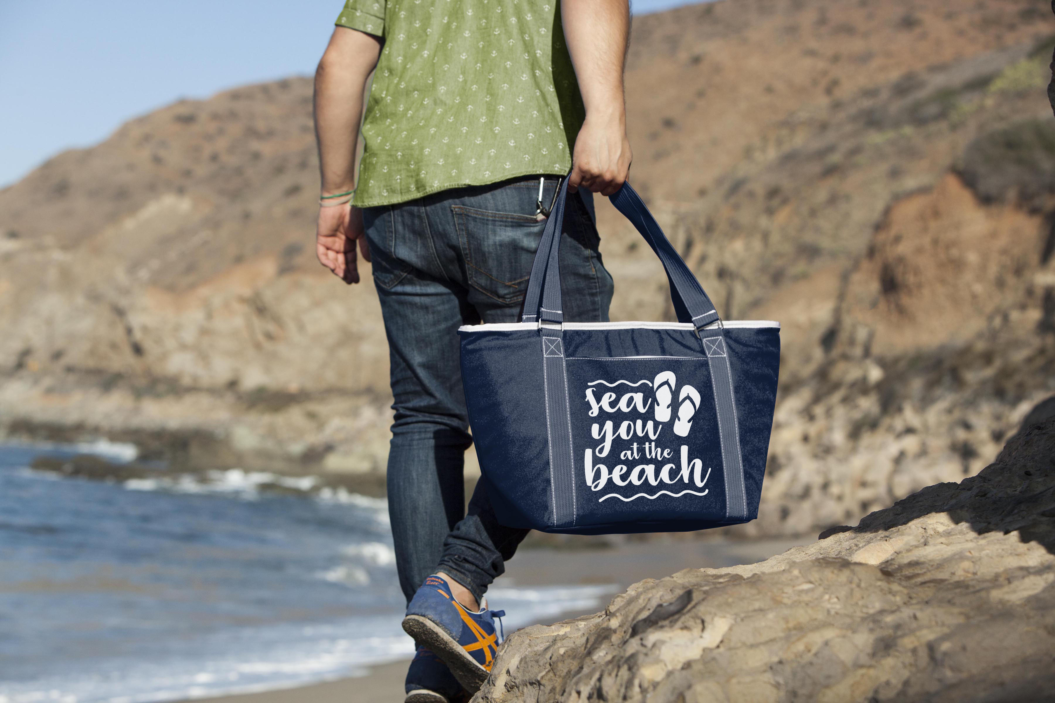 Sea You at the Beach - Beach Sayings - Topanga Cooler Tote Bag