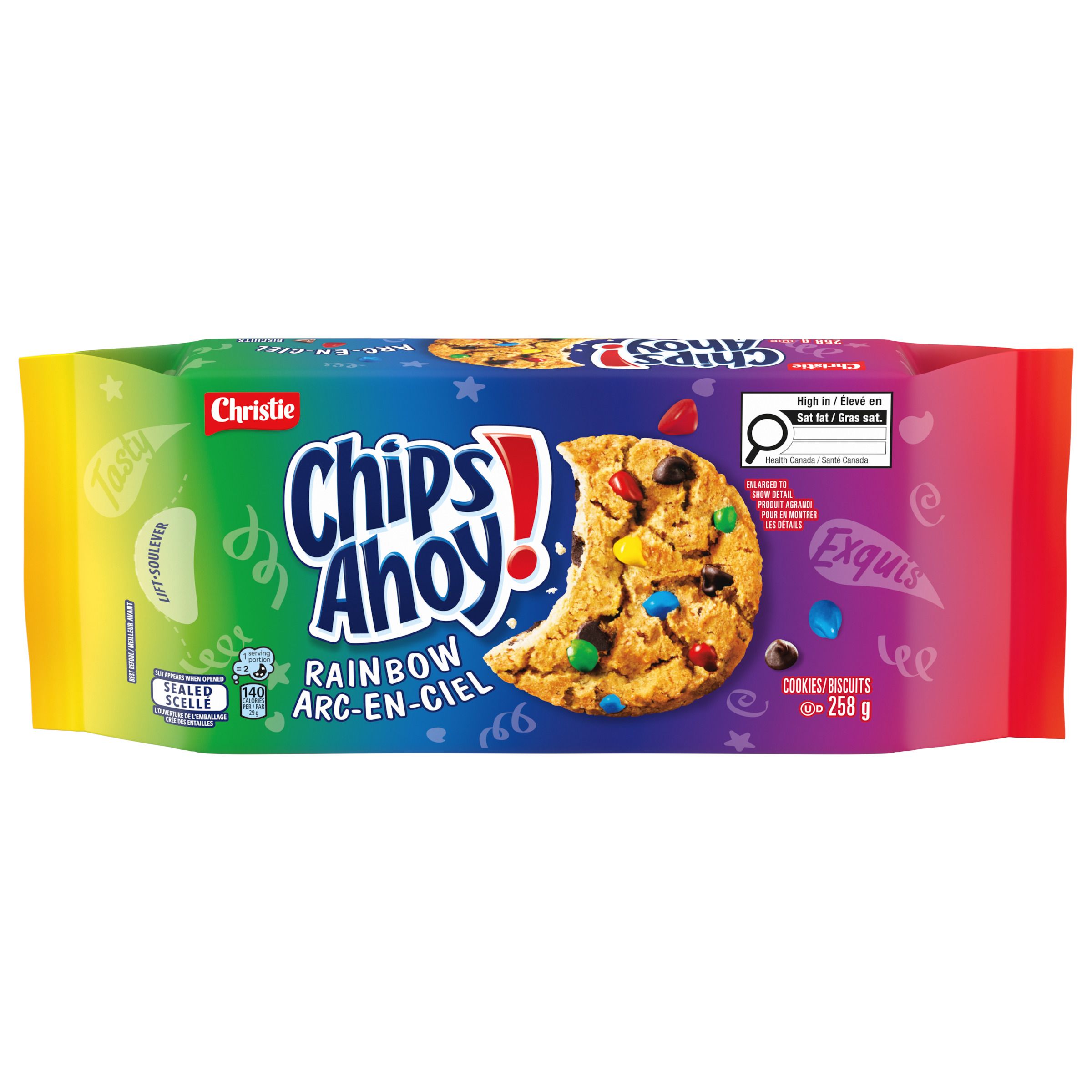 Chips Ahoy! Rainbow Chocolate Chip Cookies 258G-thumbnail-2