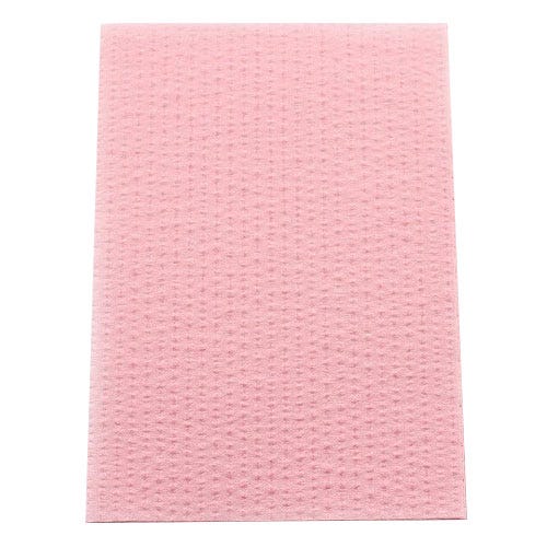 Advantage Plus® Patient Towels, 3-Ply Tissue with Poly, 18" x 13", Dusty Rose - 500/Case