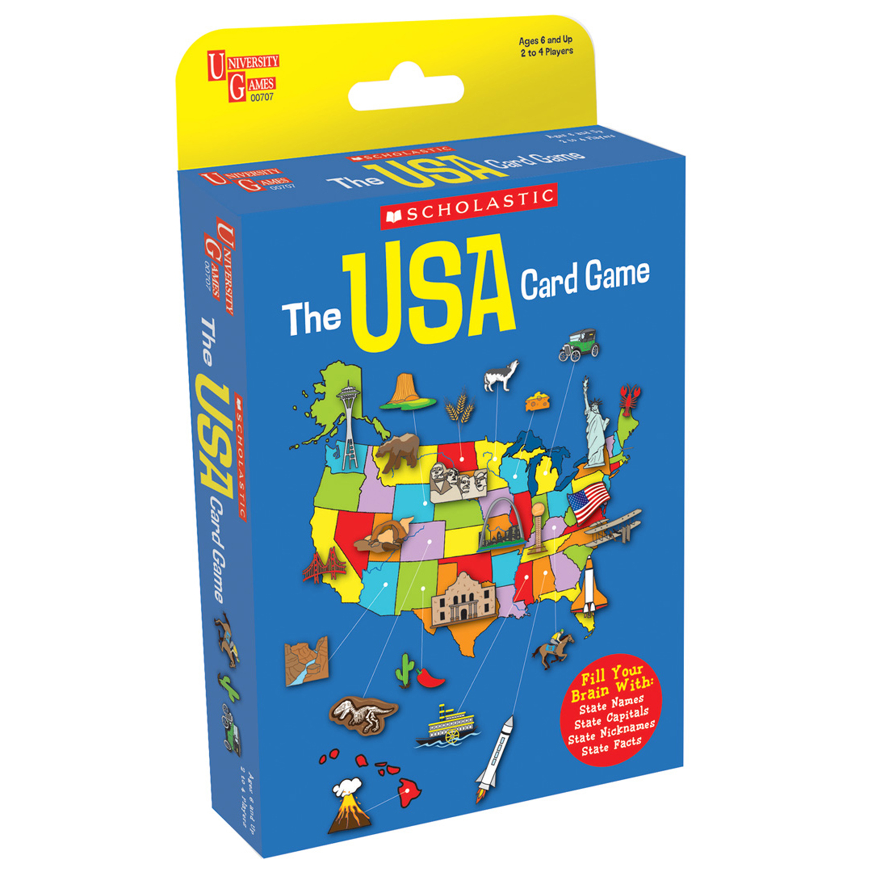 Scholastic USA Card Game Travel Tuck Box