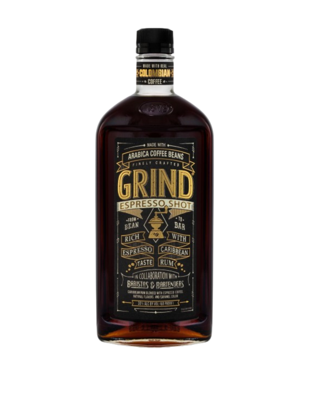 GRIND ARABICA COFFEE BEANS ESPRESSO SHOT RUM