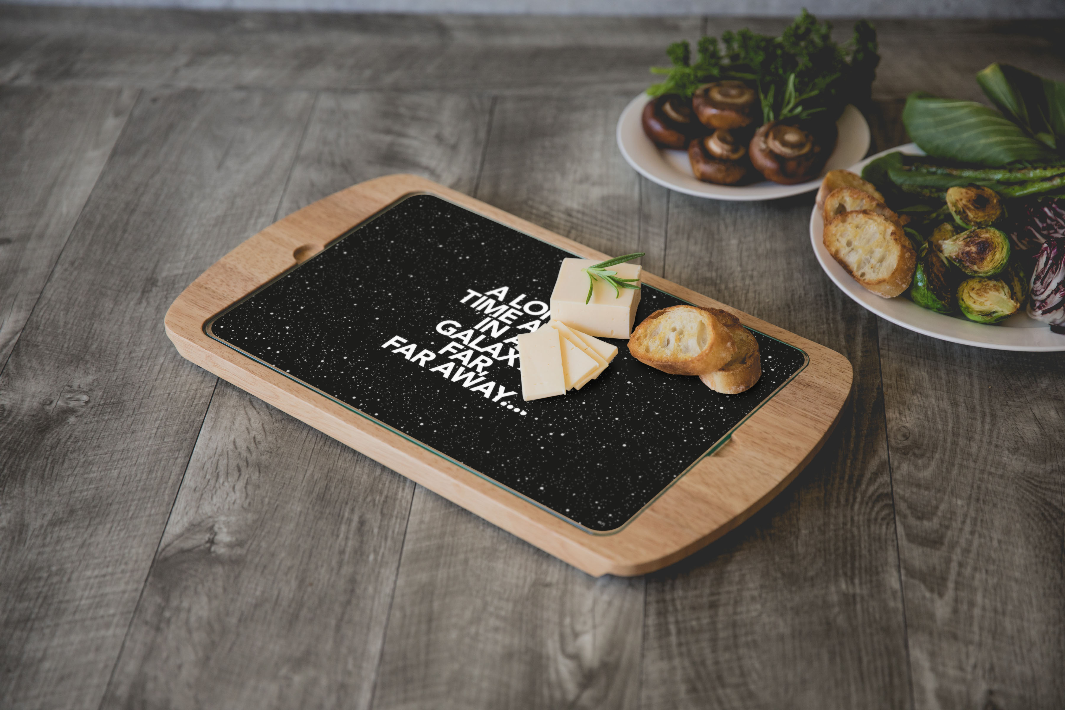 Star Wars Scroll - Billboard Glass Top Serving Tray