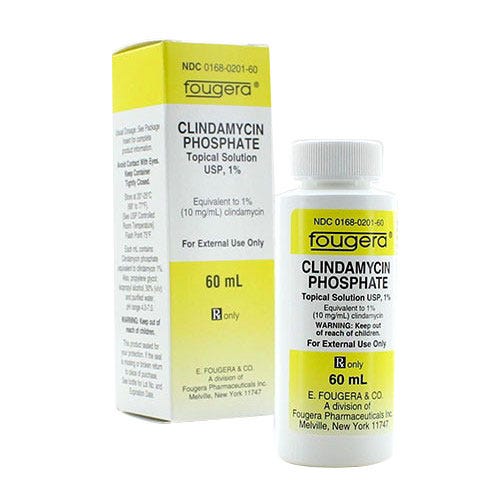 Clindamycin Phosphate Topical Solution 1% 60ml Bottle