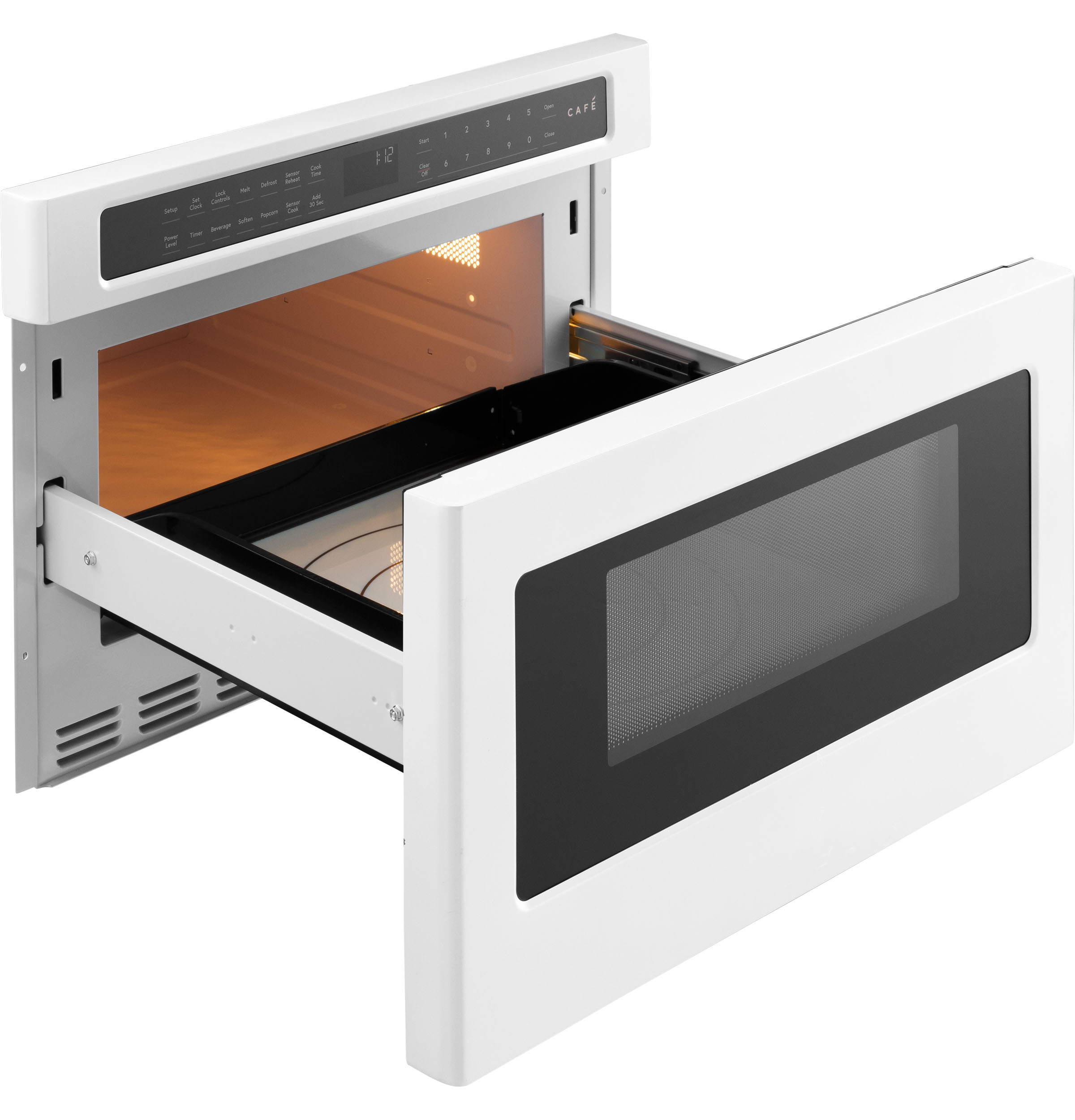Café™ 1.2 Cu.Ft. Matte White Built In Microwave Drawer view 2