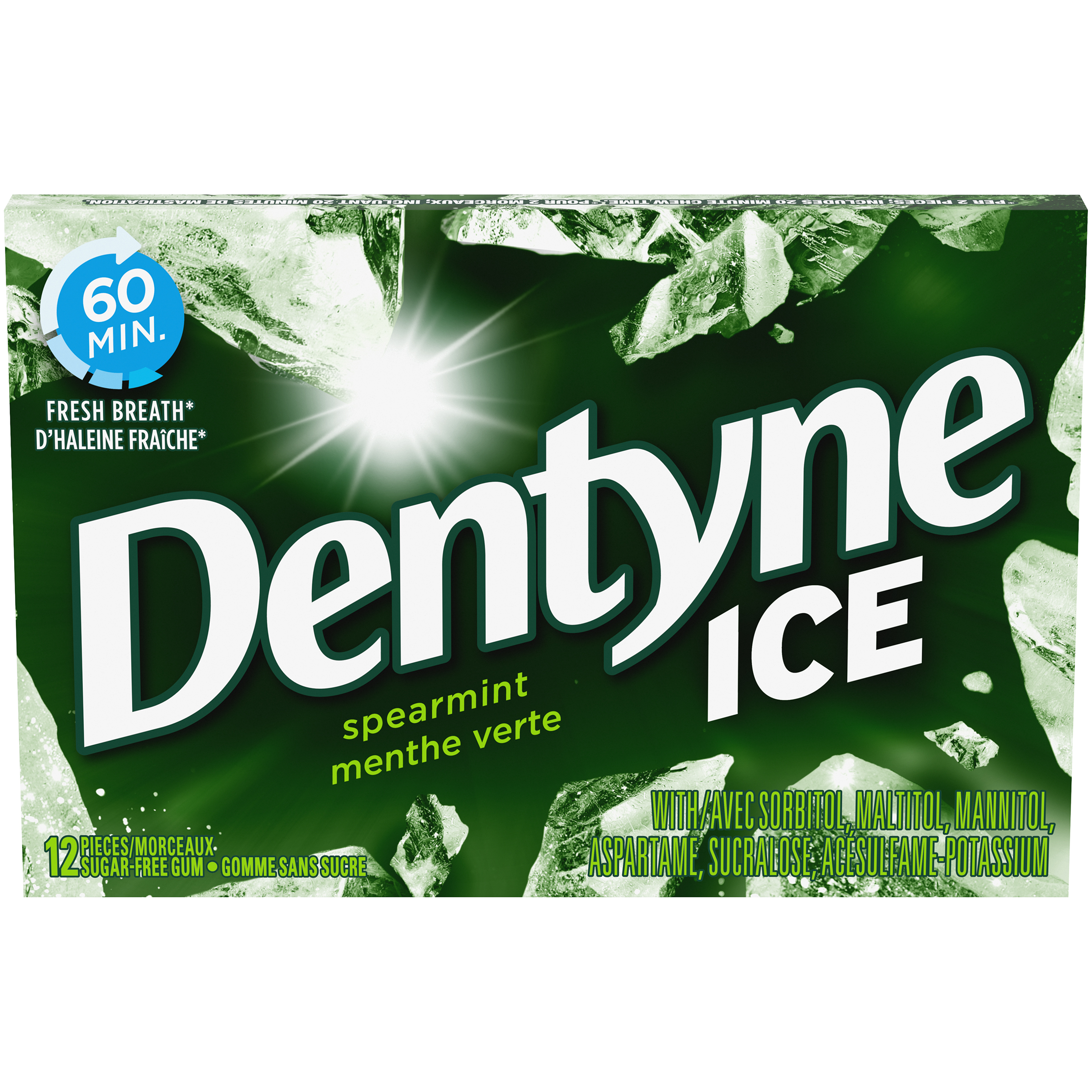 Dentyne Ice Spearmint Gum 12 Count