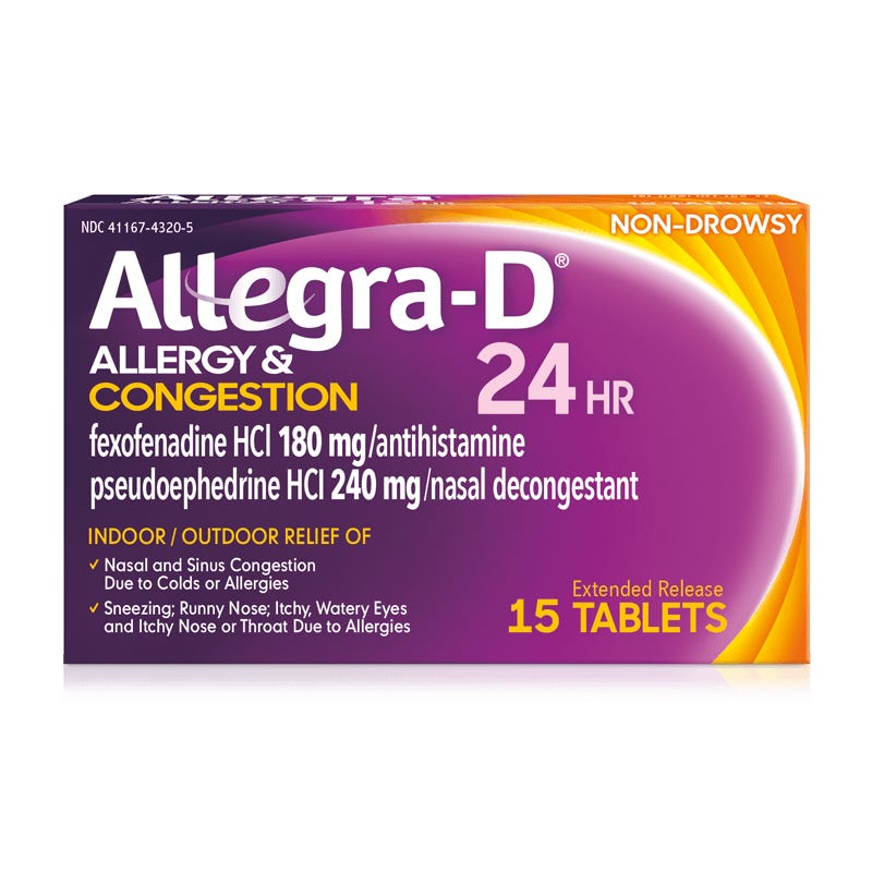 Allegra-D® 24HR 180mg Tablets