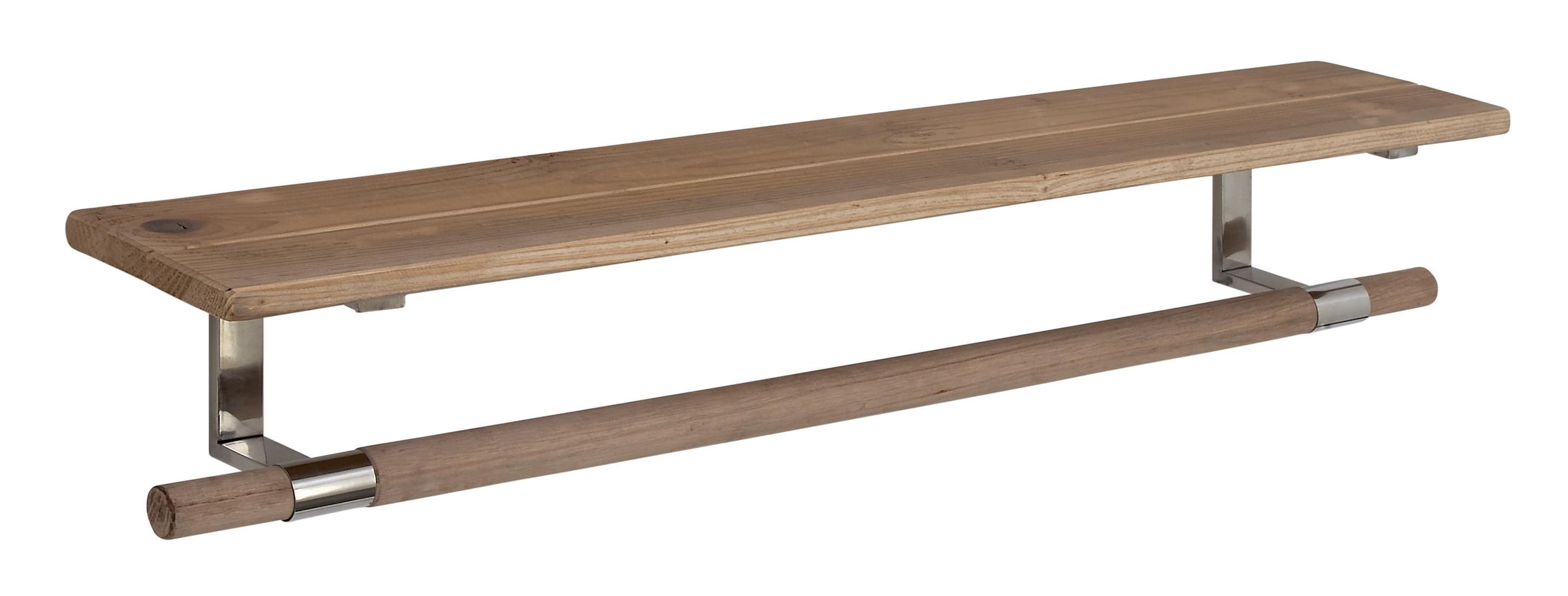 Brown Wood  Wall Shelf, 39" x 7" x 7"