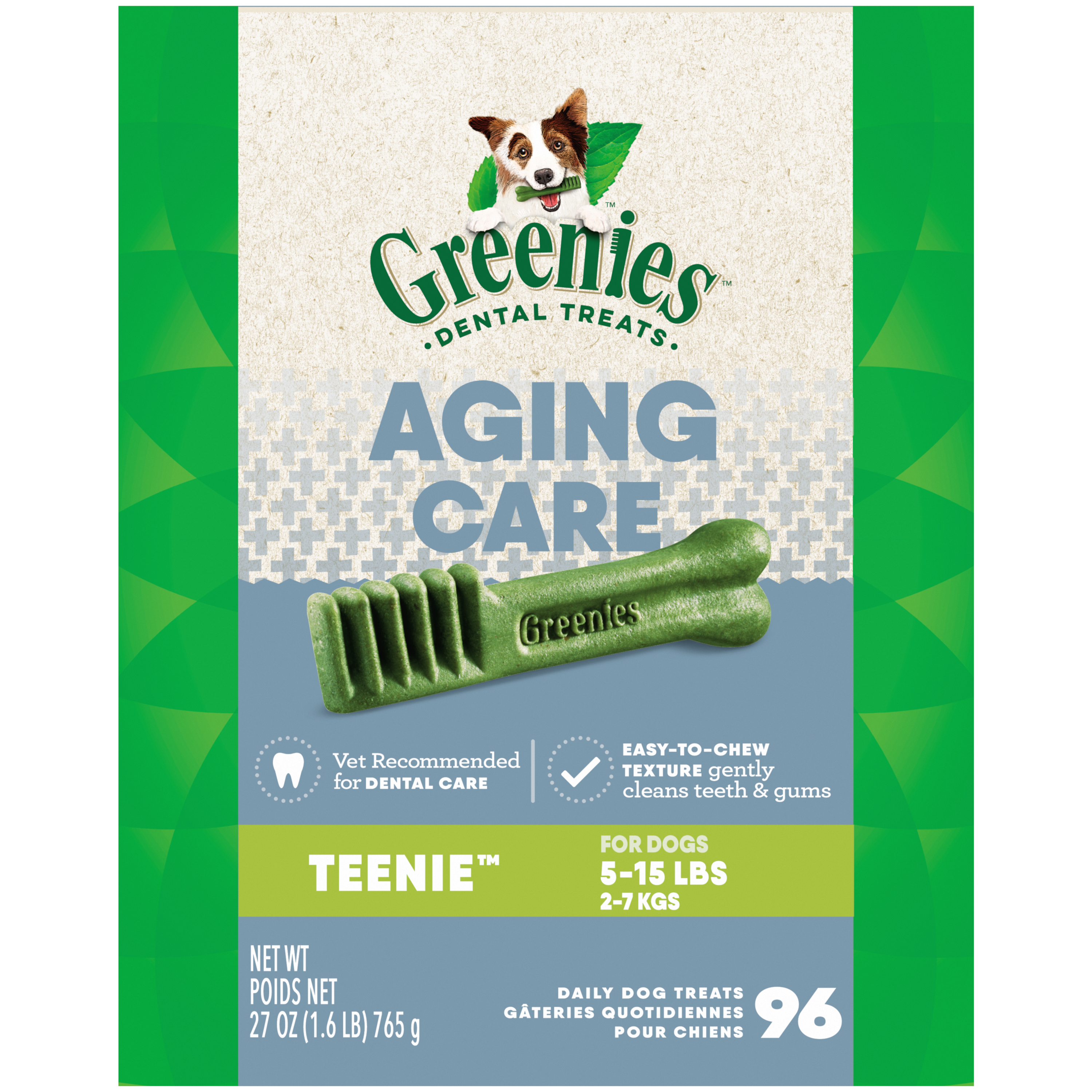 27 oz. Greenies Aging Care Teenie Tub Treat Pack - Treats