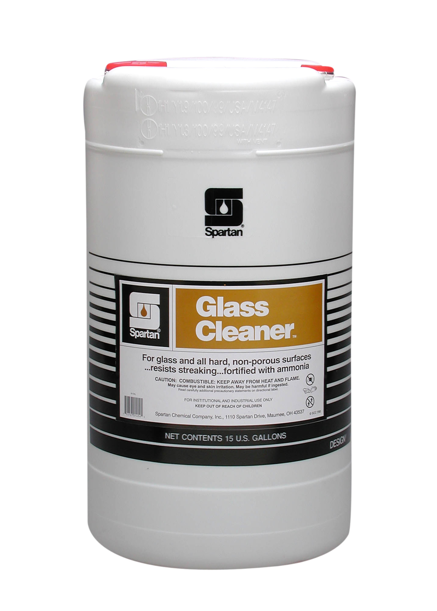 Spartan Chemical Company Glass Cleaner, 15 GAL DRUM