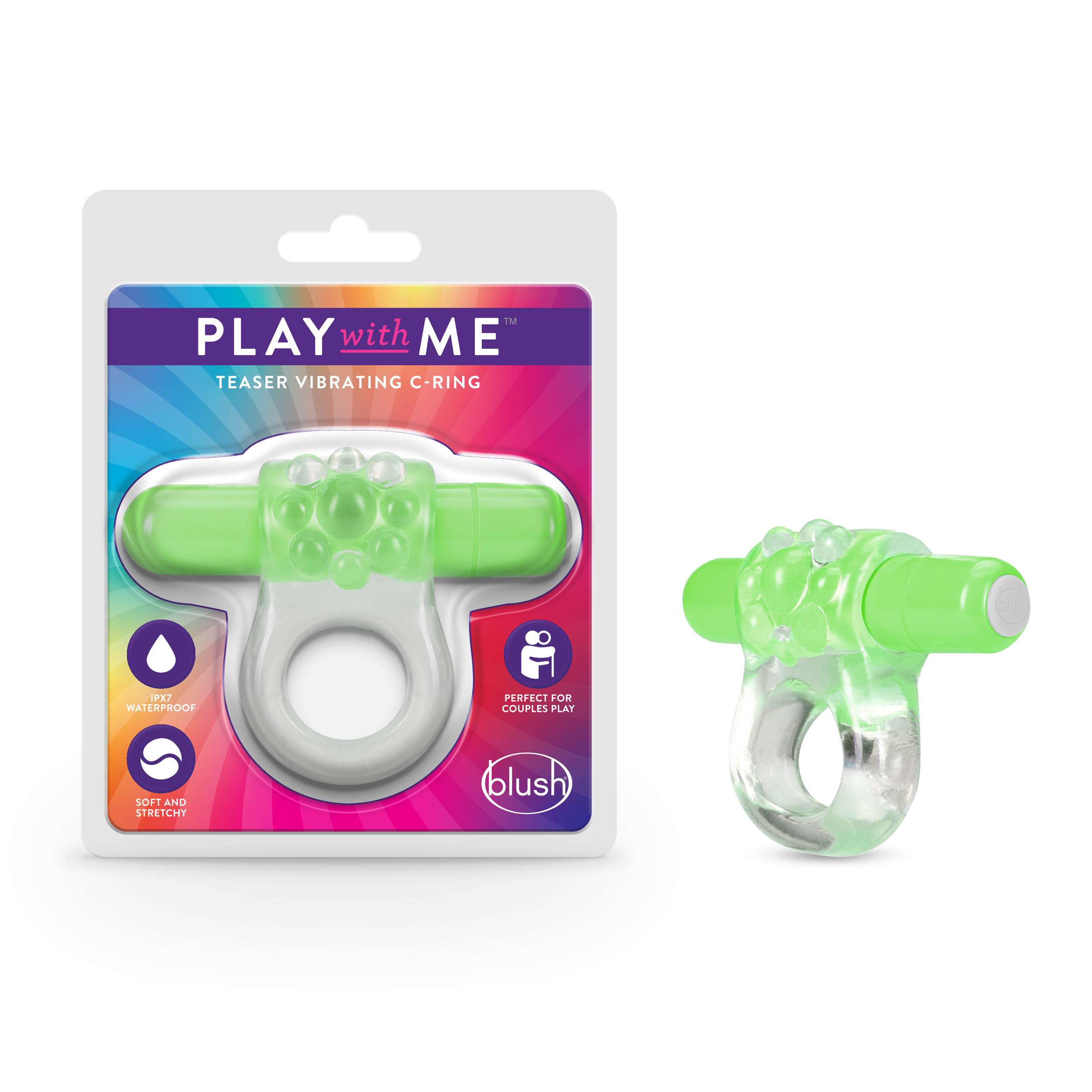 Blush Play With Me? / Teaser: Green Vibrating Penis Ring