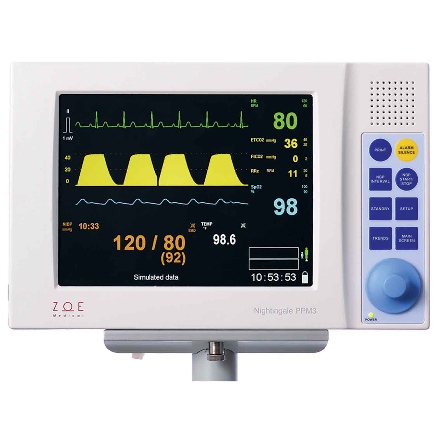 ZOE Nightingale PPM3 Vital Signs Monitor with Printer