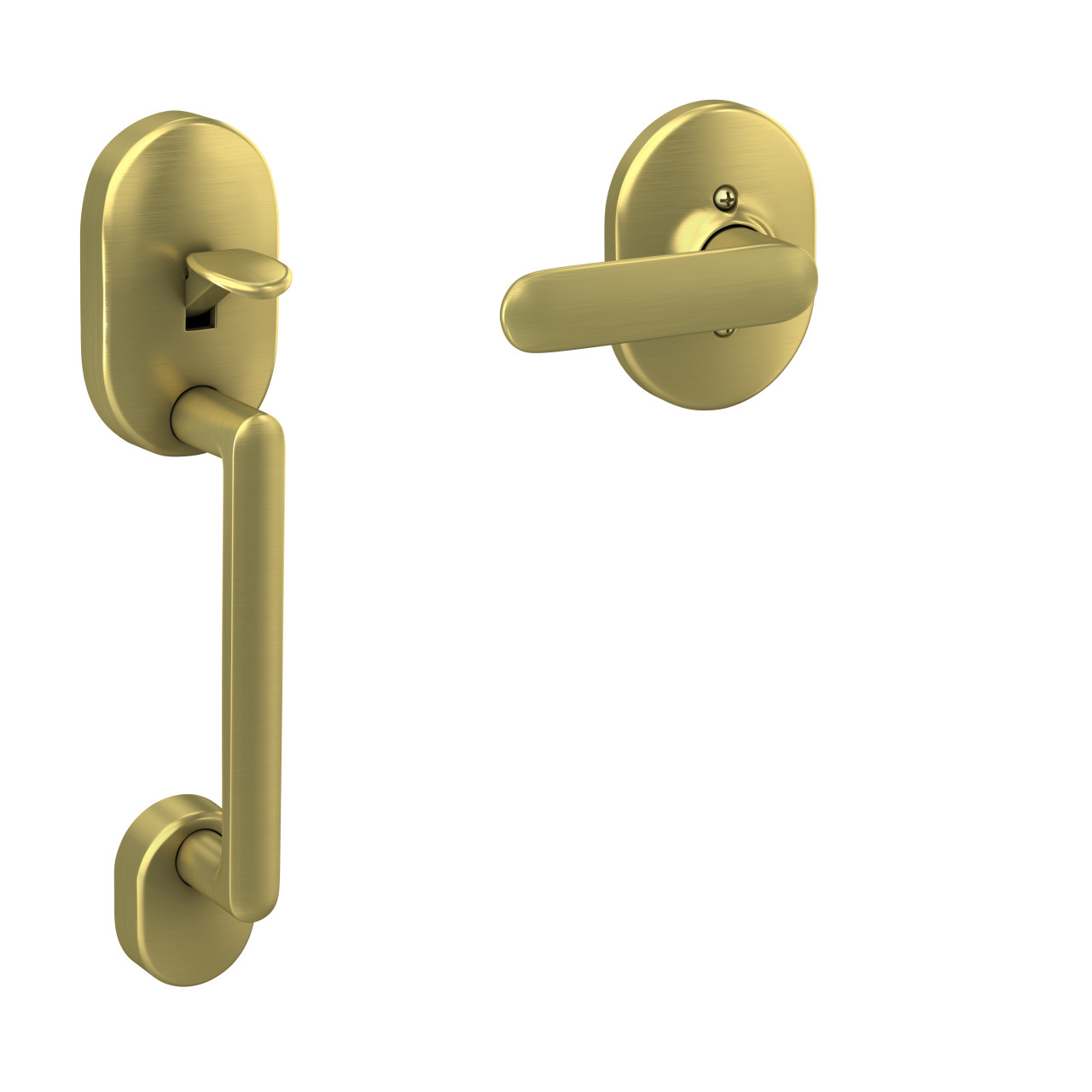 Front Entry Handle and Davlin Lever with Remsen Trim