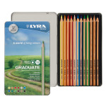  GRADUATE COLOR PENCIL TIN 12CT ASST