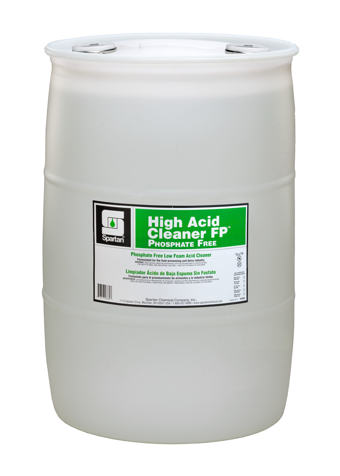 Spartan Chemical Company High Acid Cleaner FP Phosphate Free, 30 GAL DRUM