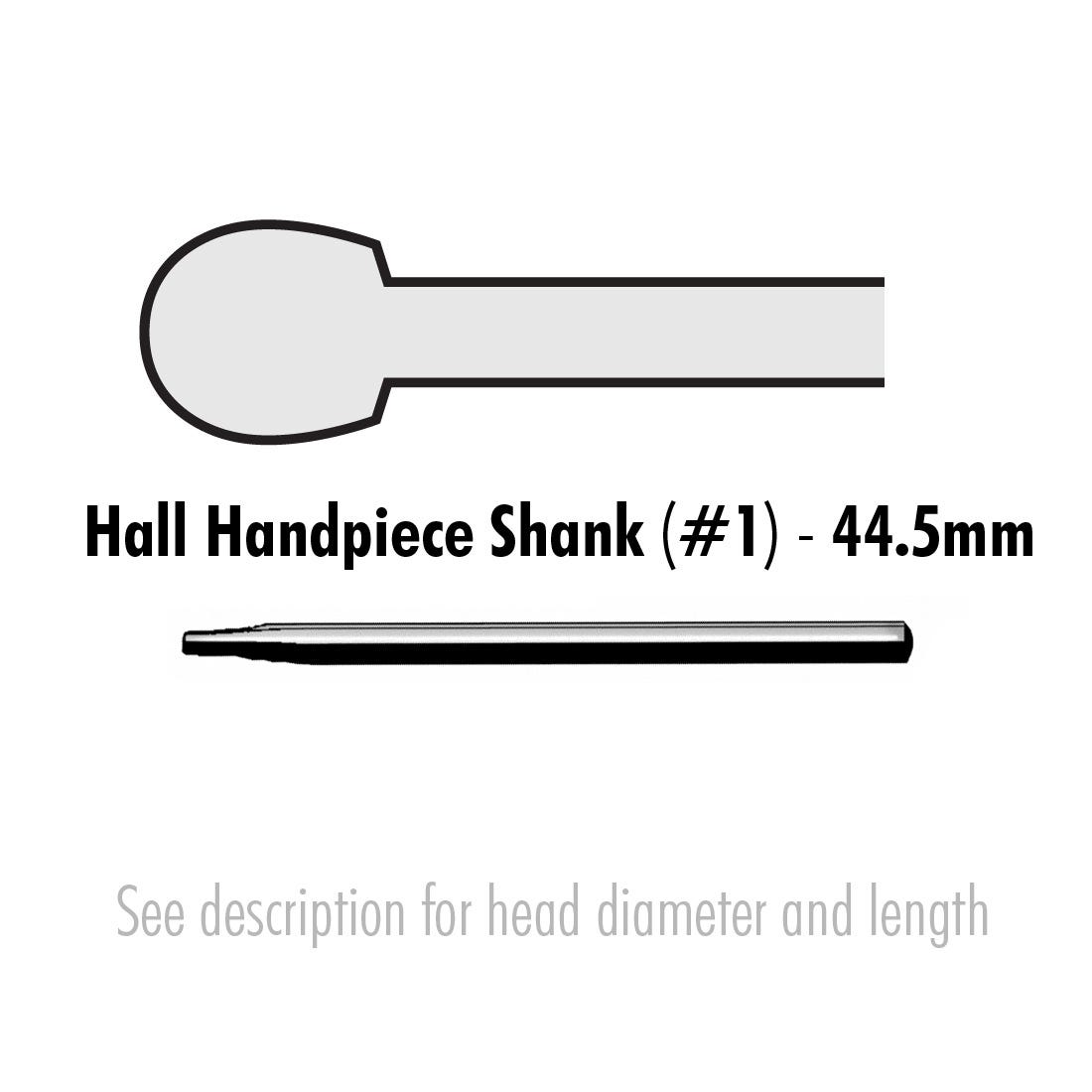 Oral Surgery Bur - Round 2.3mm HD - Shank 1 (44.5mm) STERILE - 10/Pkg
