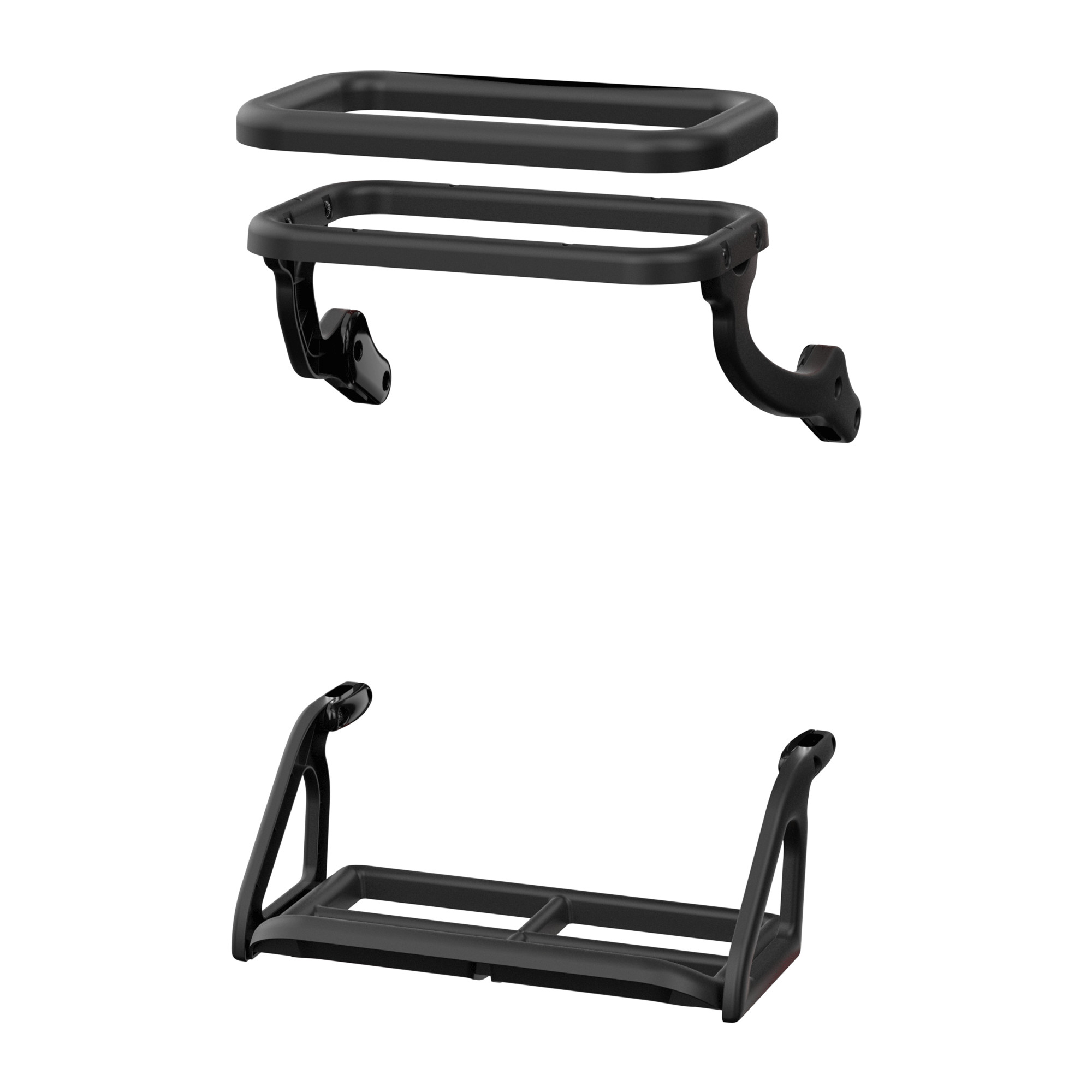 Affaldsposeholder, Til gulvstativ, ABS plast, Sort, Tork W1