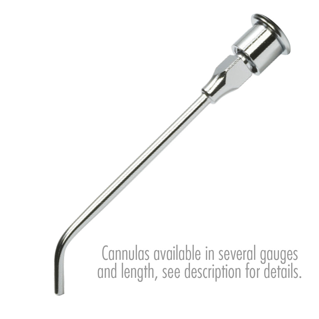 ACE Irrigation Cannula - Stainless Steel 12G x 3", 45 degree angle