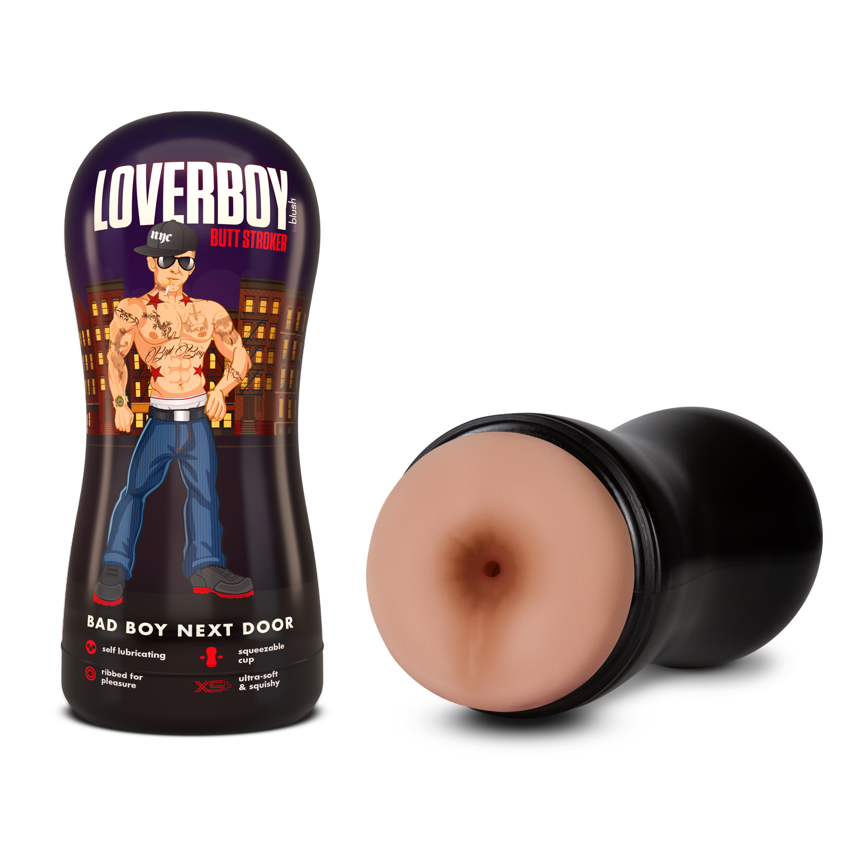 Blush Loverboy Bad Boy Next Door Self Lubricating Realistic Beige Masturbator / Stroker