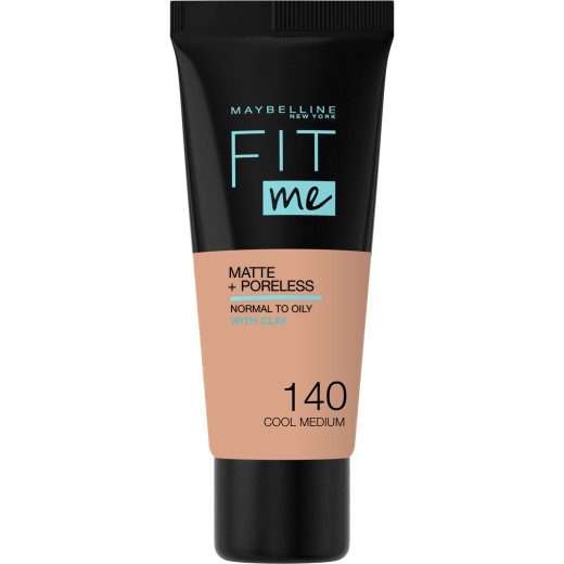 maybelline new york fit me matte+poreless fondöten - 140 cool medium