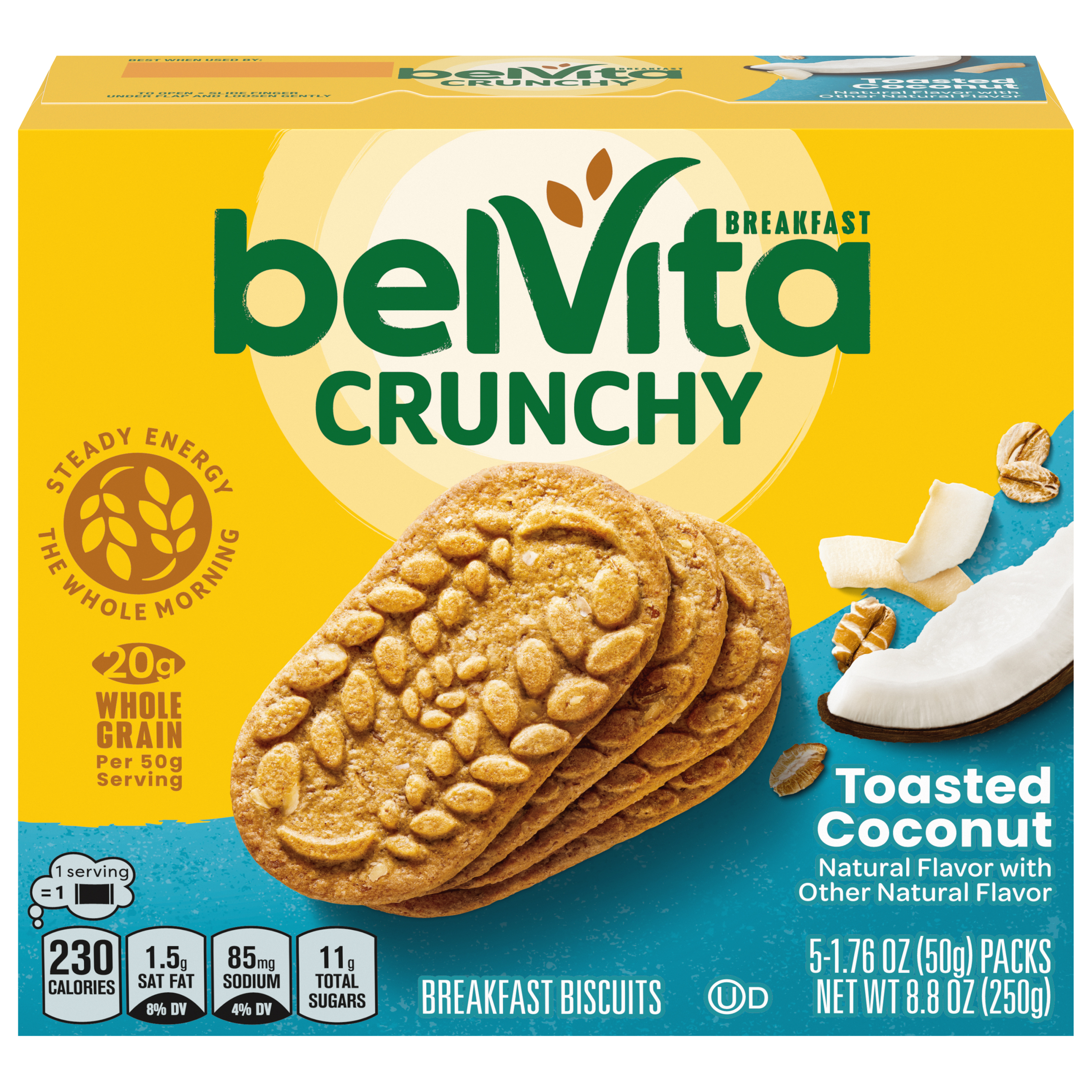 BELVITA Crunchy Toasted Coconut Breakfast Biscuits 8.8 OZ