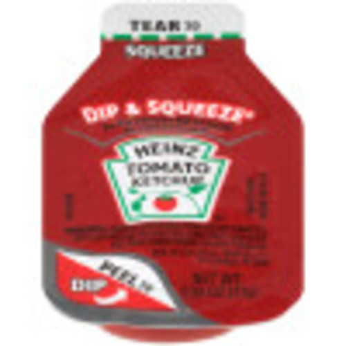 HEINZ Single Serve Ketchup DIP & SQUEEZE Packet, 27 gr. Container (Pack