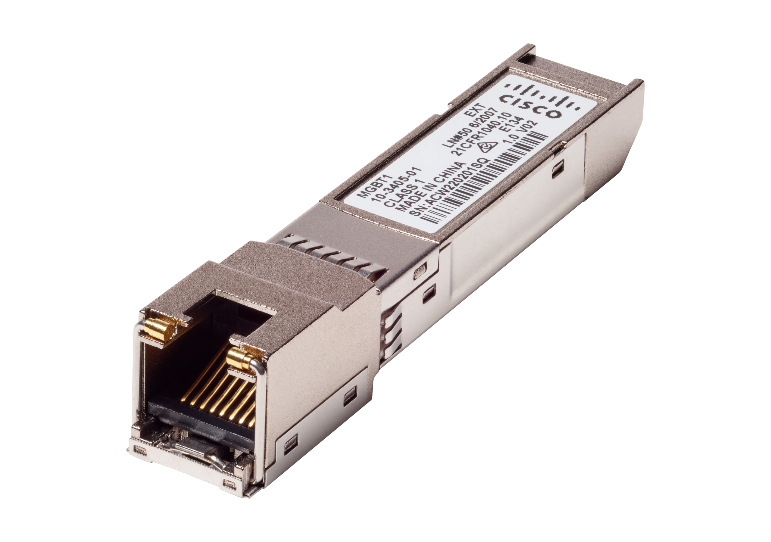 Picture of Cisco SFP (mini-GBIC) - 1 x RJ-45 1000Base-T LAN