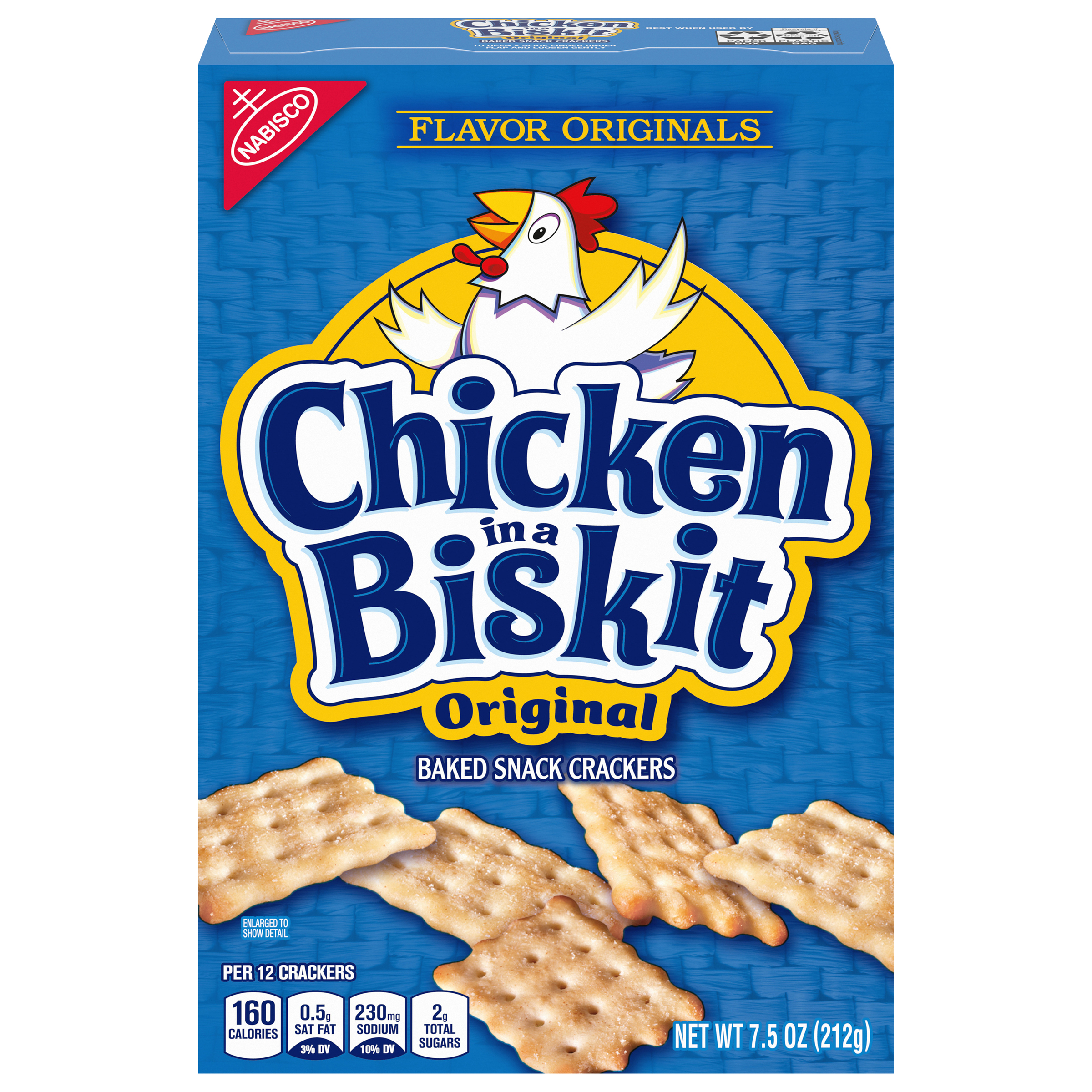 Chicken in a Biskit Original Baked Snack Crackers, 7.5 oz