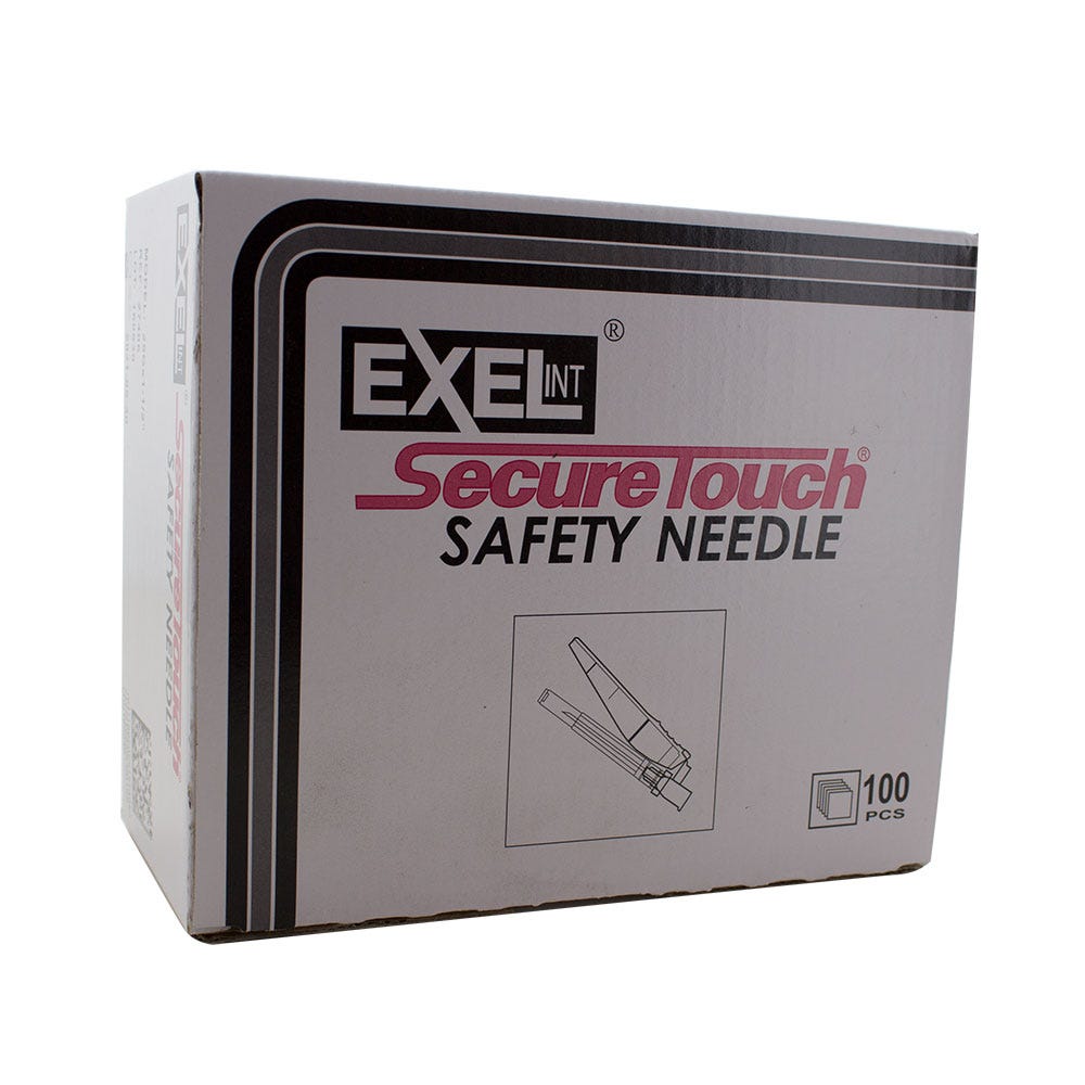 Secure Touch® Safety Needle, 25 G x 1-1/2", 100/Box