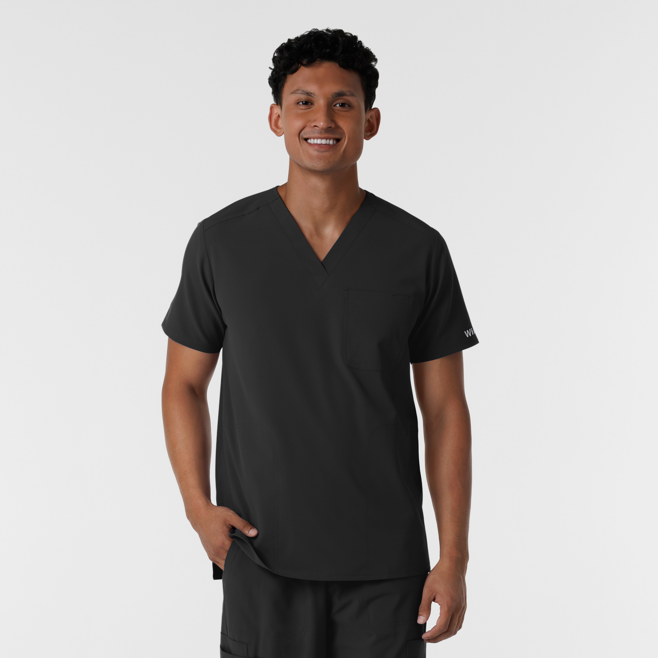 NURTUR Men&#39;s V&#45;Neck Scrub Top-Wonder Wink