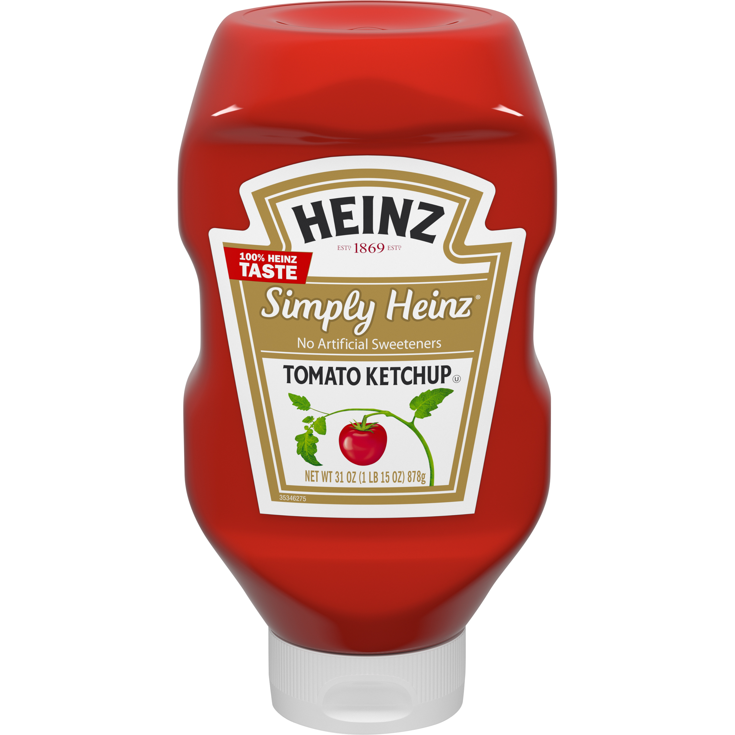 Heinz Simply Heinz Tomato Ketchup, 31 oz Bottle My Food and Family