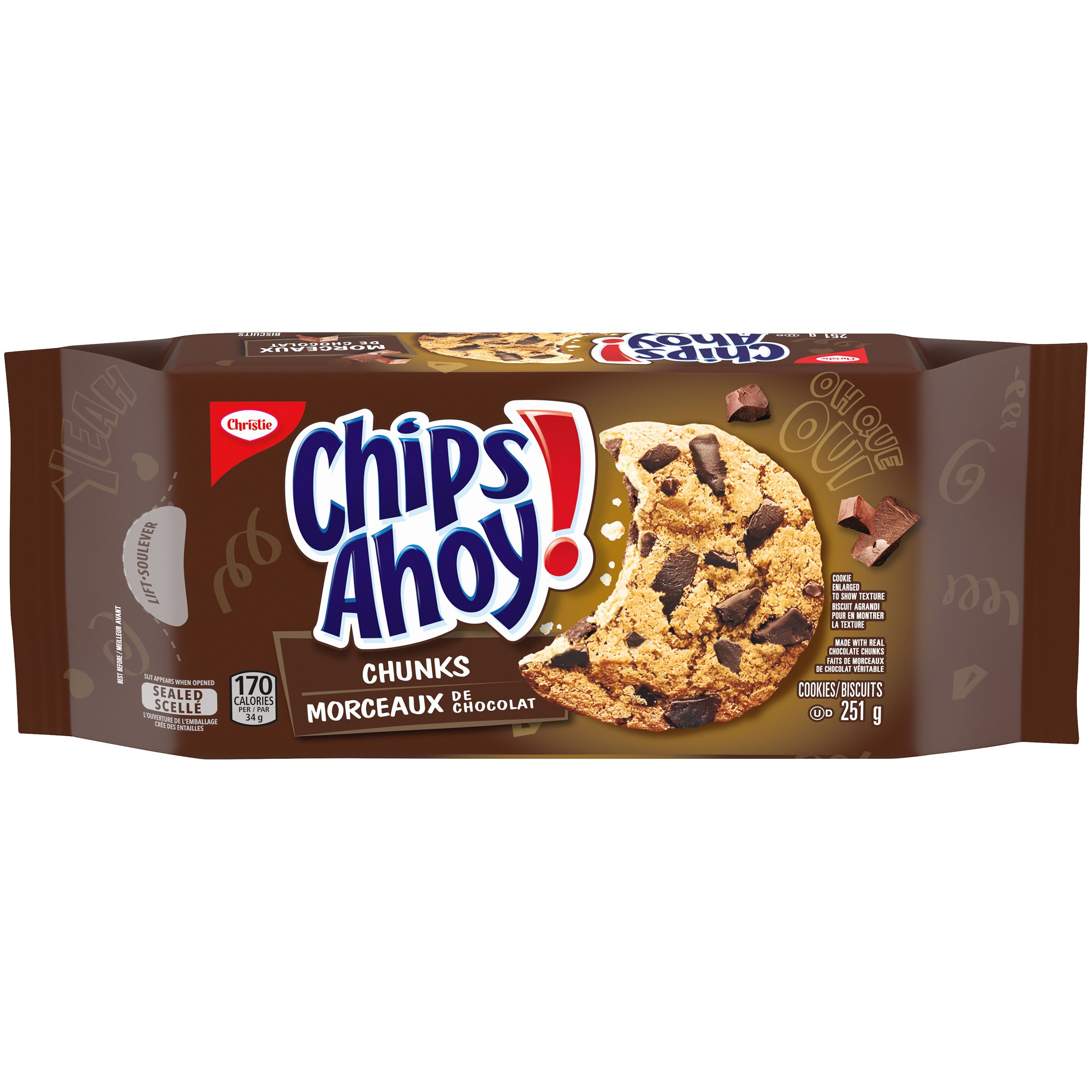 CHIPS AHOY! Chunks Chocolate Chip Cookies 251g-2