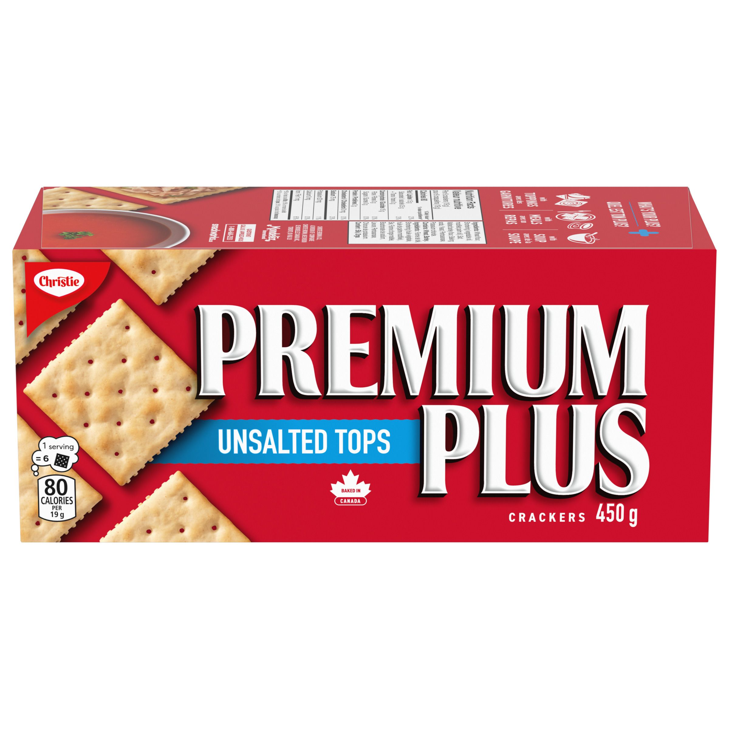 Premium Plus Unsalted Tops Crackers 450 G